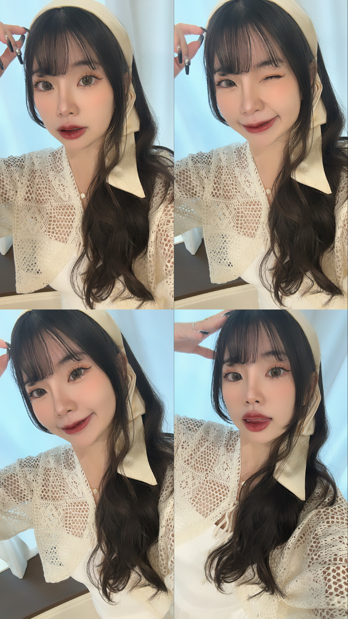 法式緞面飄帶髮箍🥖