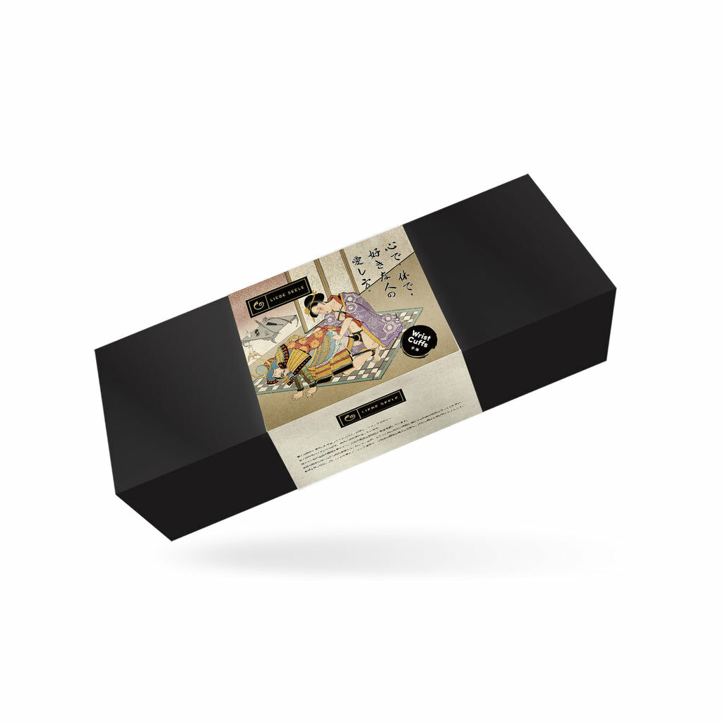 Liebe Seele Samurai Thick Leather Handcuffs with Copper-plated Metal