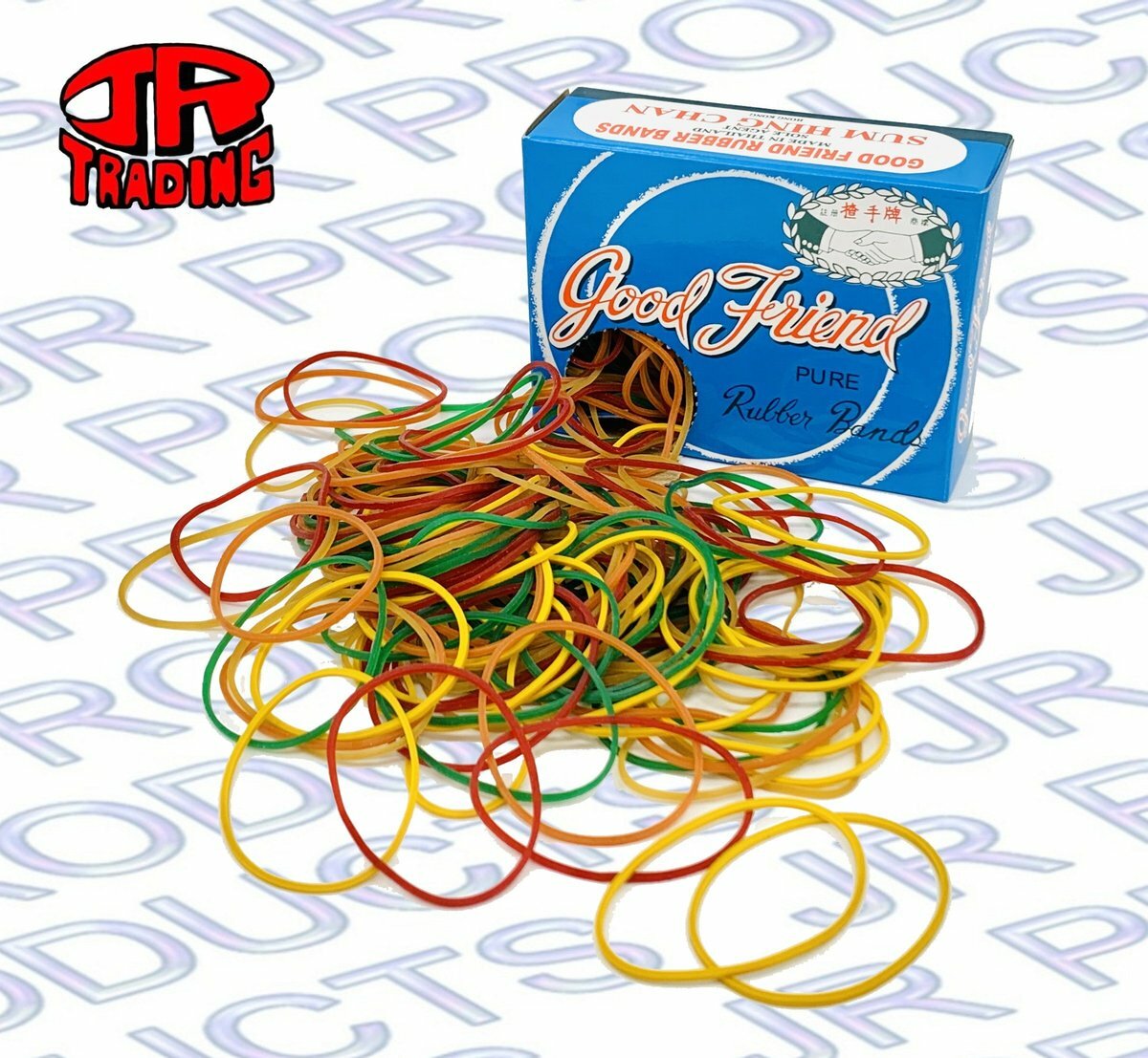 盒裝 彩色1吋7/8橡皮圈/橡筋 (1/4磅) - 1 盒