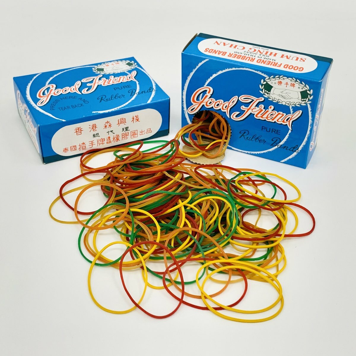 盒裝 彩色1吋7/8橡皮圈/橡筋 (1/4磅) - 1 盒