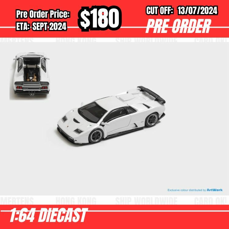 PO-$180 * Stance Hunters * 1:64 Lamborghini Diablo GT 1998 White [OD11/07]