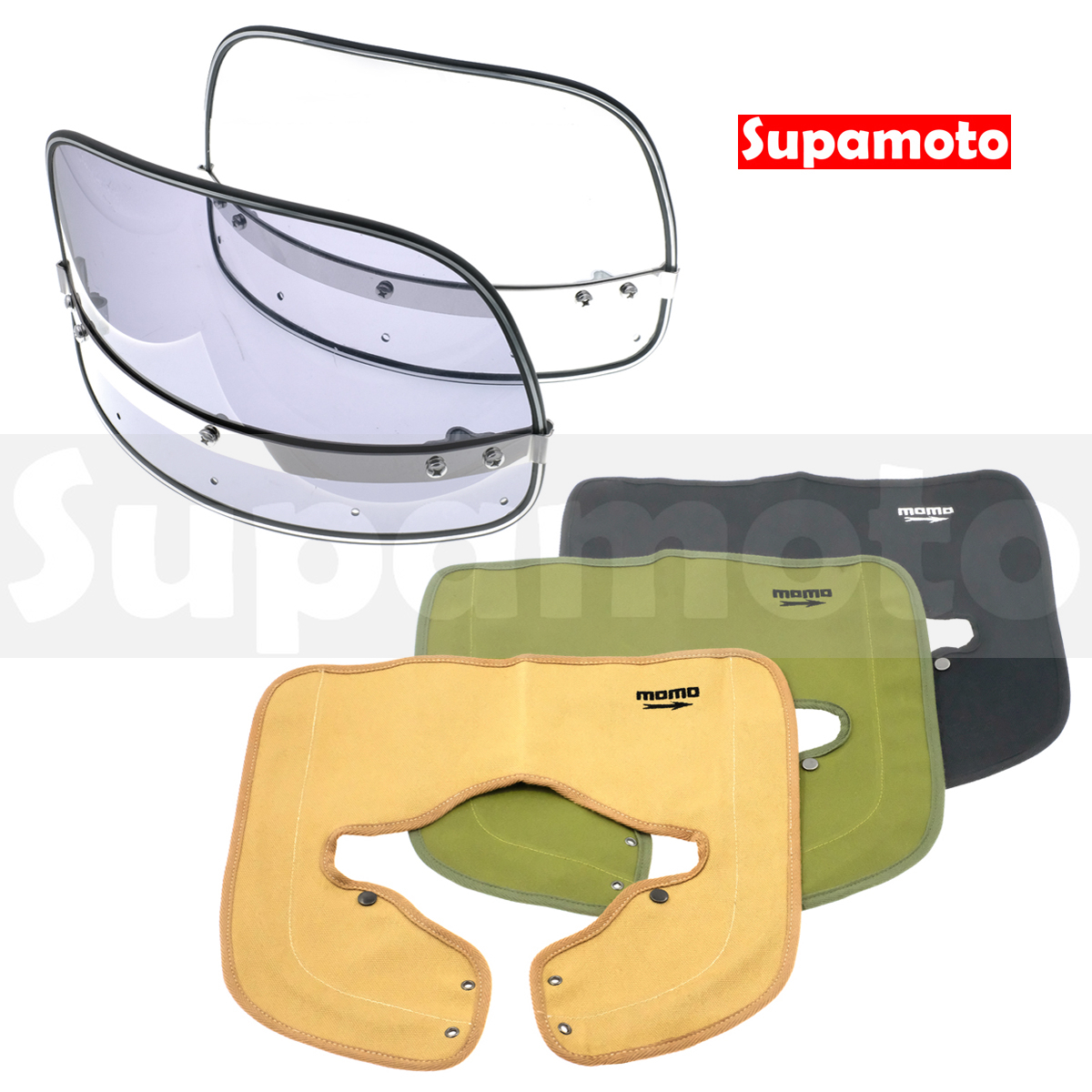 -Supamoto- 帆布擋風鏡—小 (風鏡/通用/檔車/復古/暴走族/整流罩/族車/旧車/CT125/CB350)