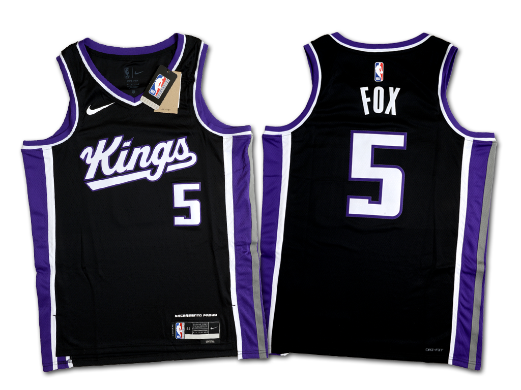 Nike 沙加緬度國王隊 De'Aaron Fox 23-24 經典配色版 Swingman 球衣