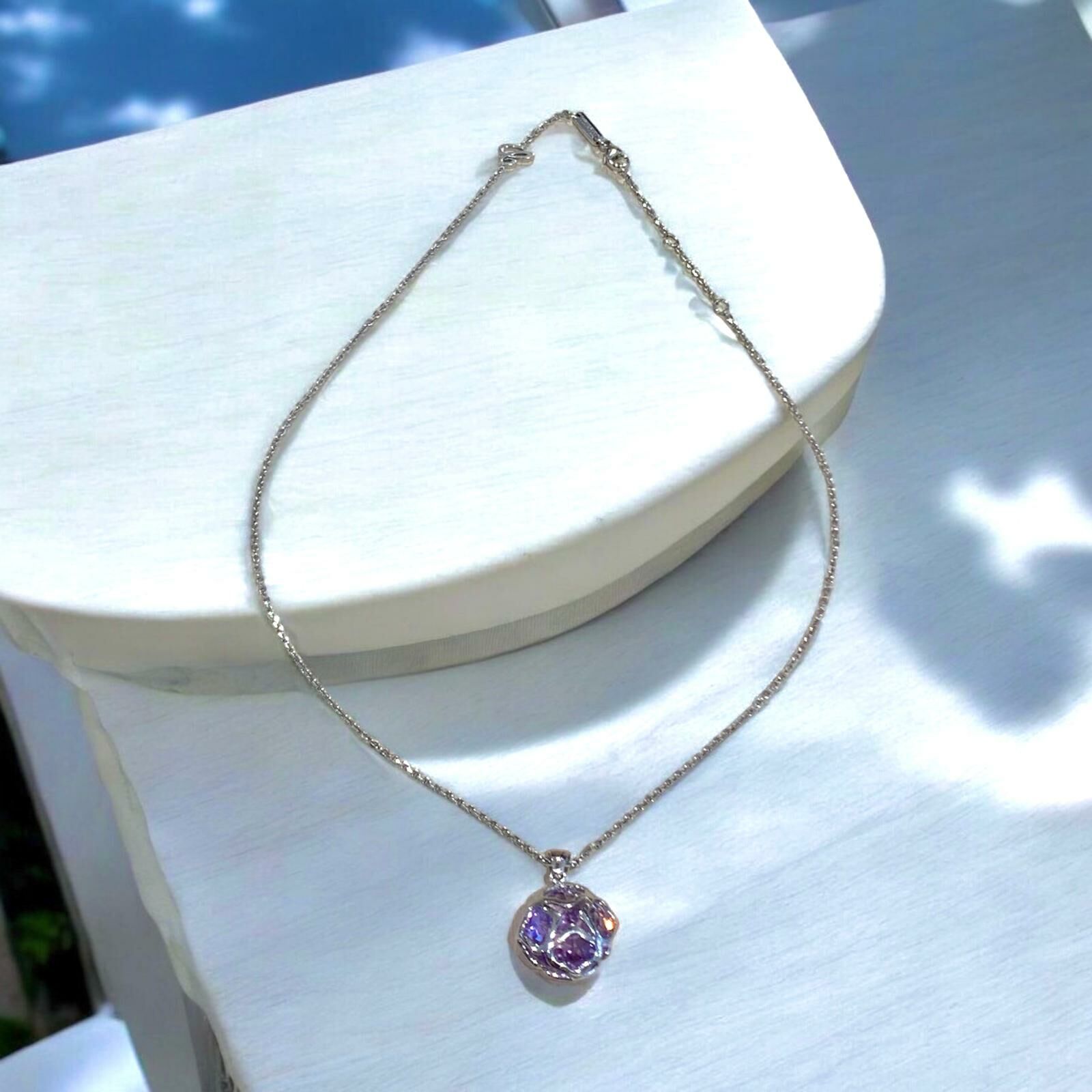 全新CHOPARD頸鏈, 799221-5003,CHOPARD NECKLACE, 蕭邦項鍊,紫水晶吊墜,18K白金,IMPERIAIE系列,#BRAND NEW #香榭站正品
