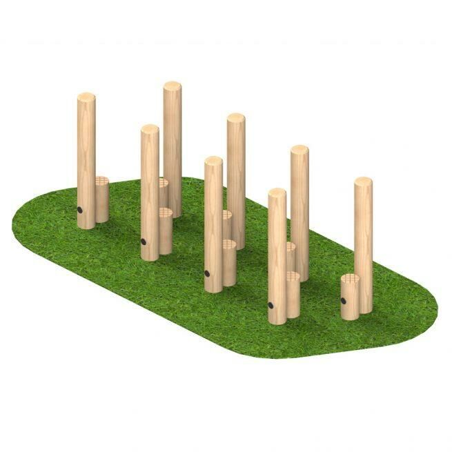 Wooden Stepping Poles