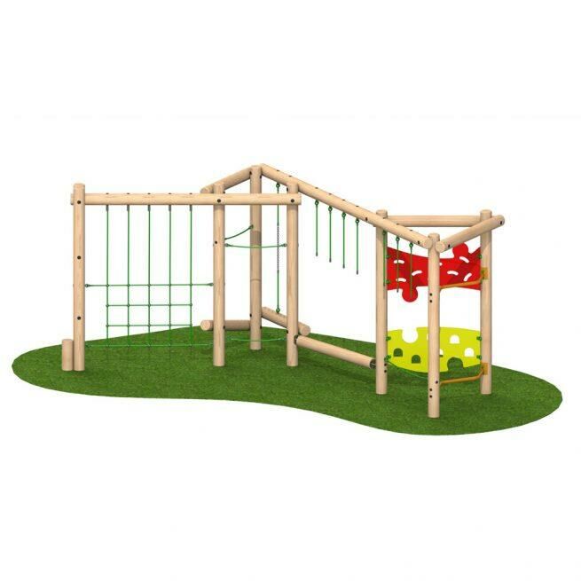 Wooden Medium Combination Climbing Obstacle