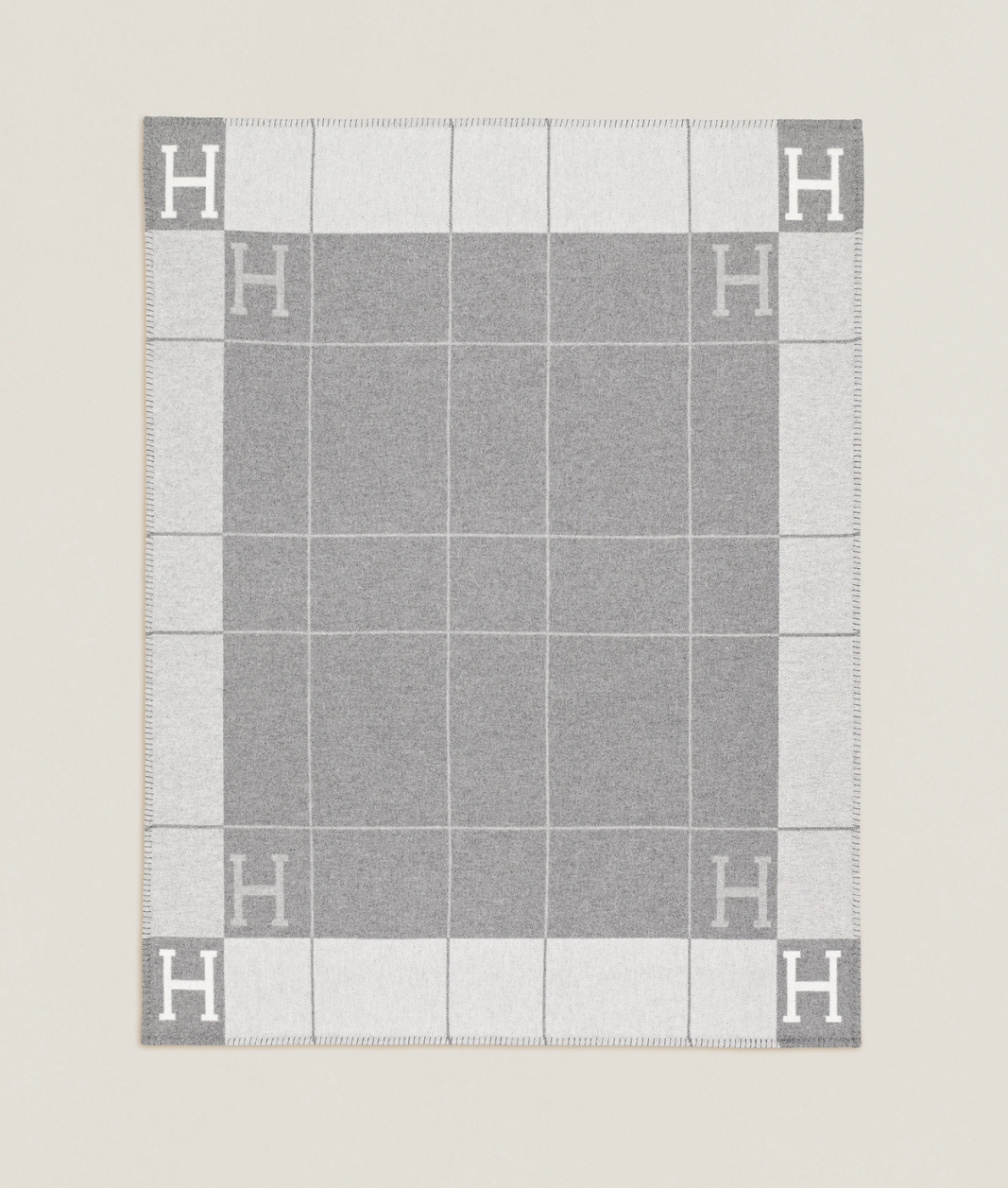 Hermes Avalon III throw blanket 灰色毛氈