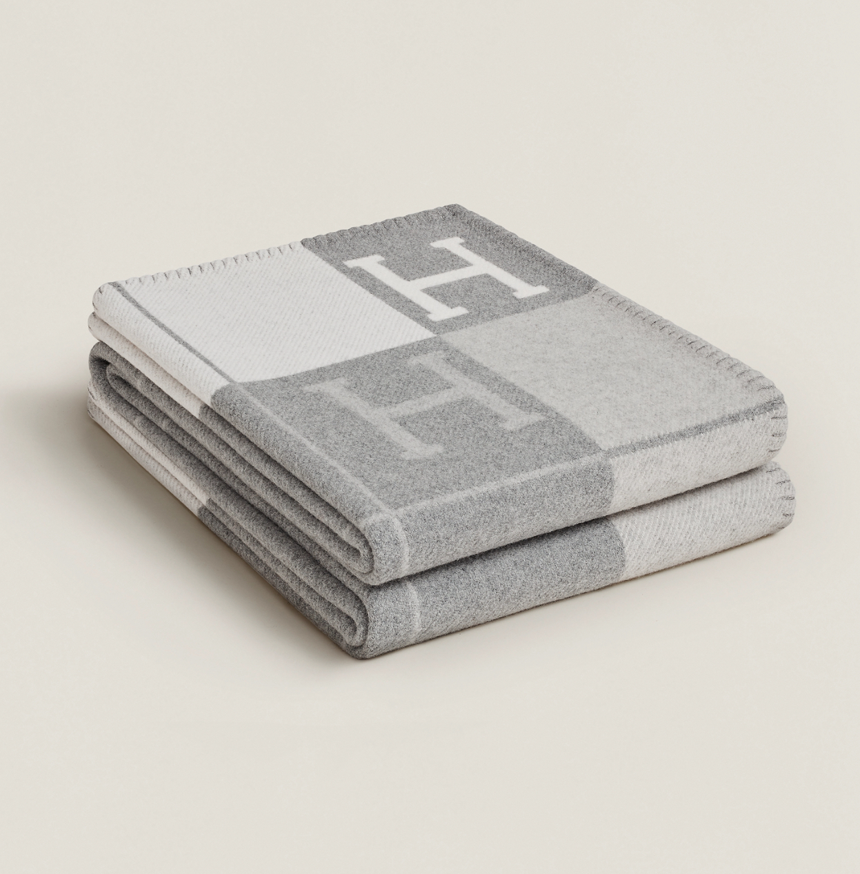Hermes Avalon III throw blanket 灰色毛氈
