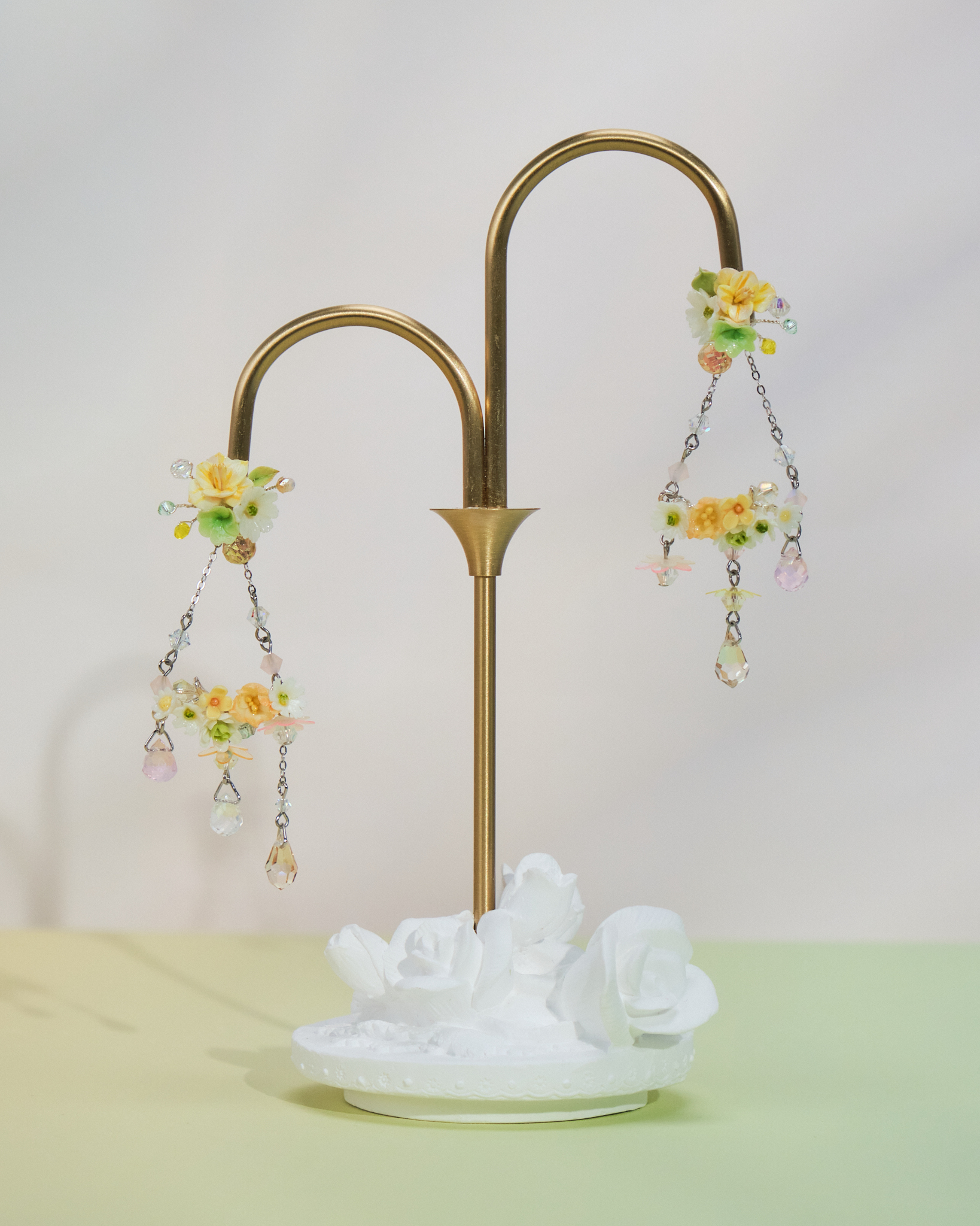 10936 Bouquet Swing S925 2-Way Short Earrings