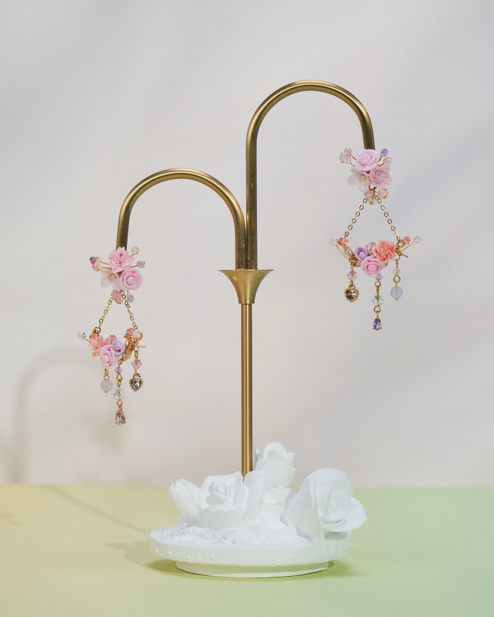 10937 Bouquet Swing S925 2-Way Short Earrings