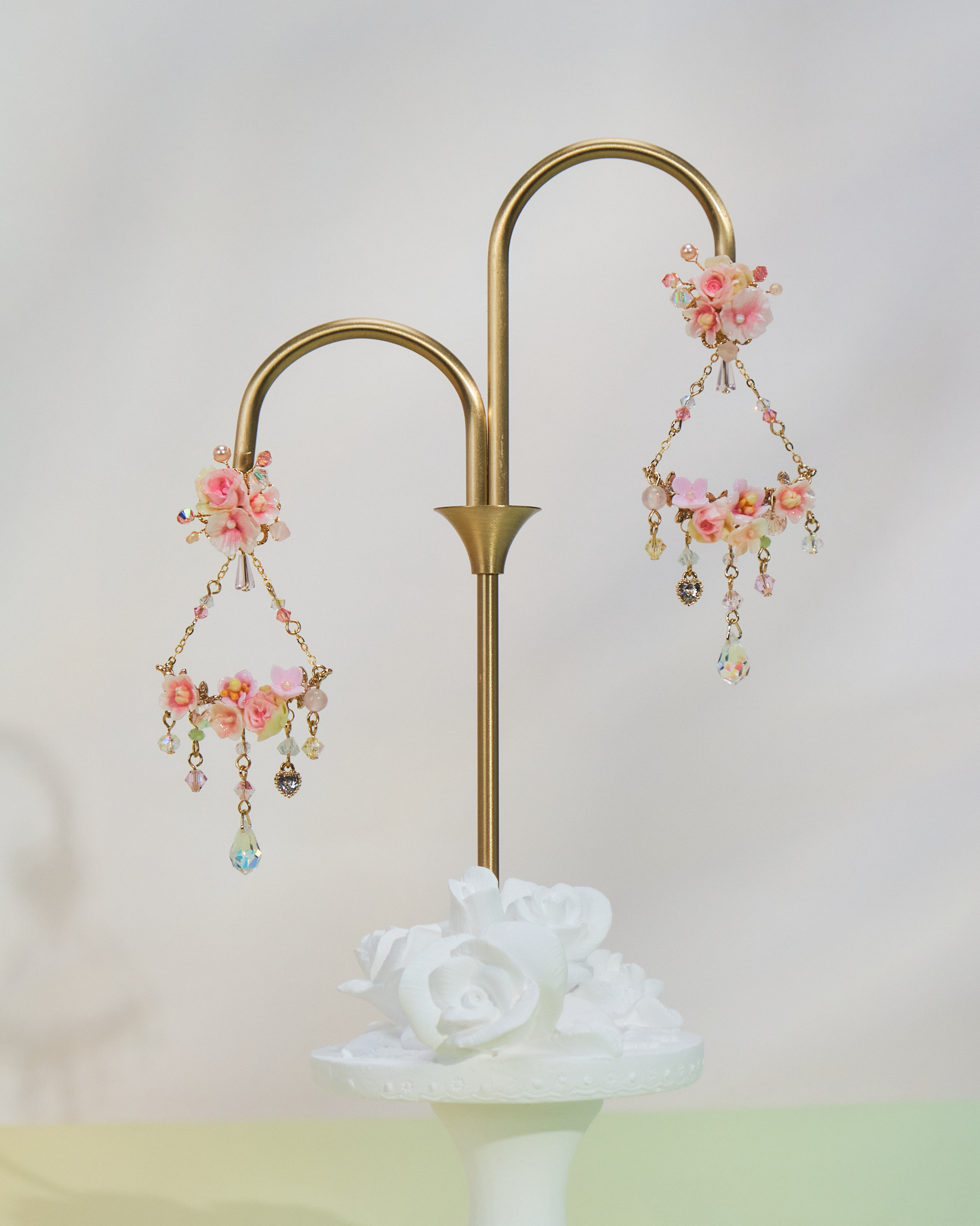 10943 Bouquet Swing S925 2-Way Short Earrings