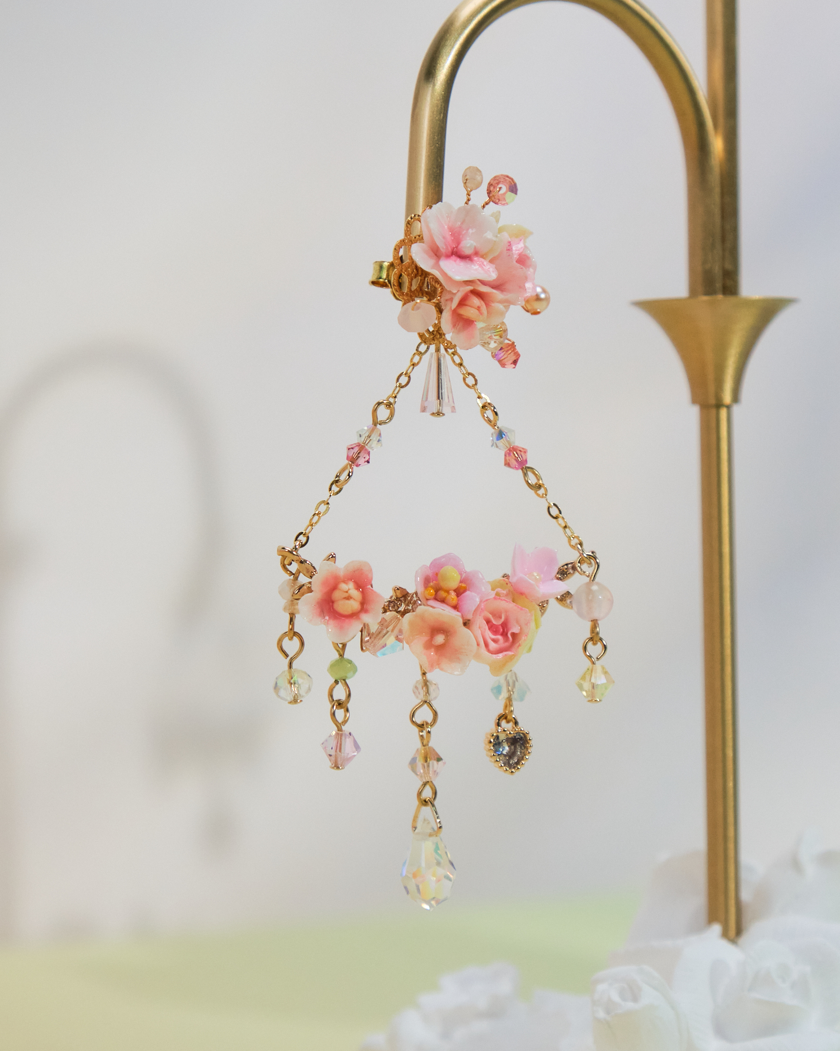 10943 Bouquet Swing S925 2-Way Short Earrings