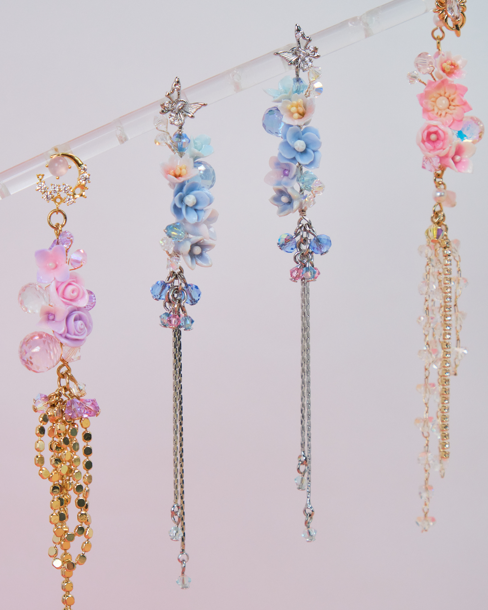10949 Vacation Tassel S925 Long Earrings