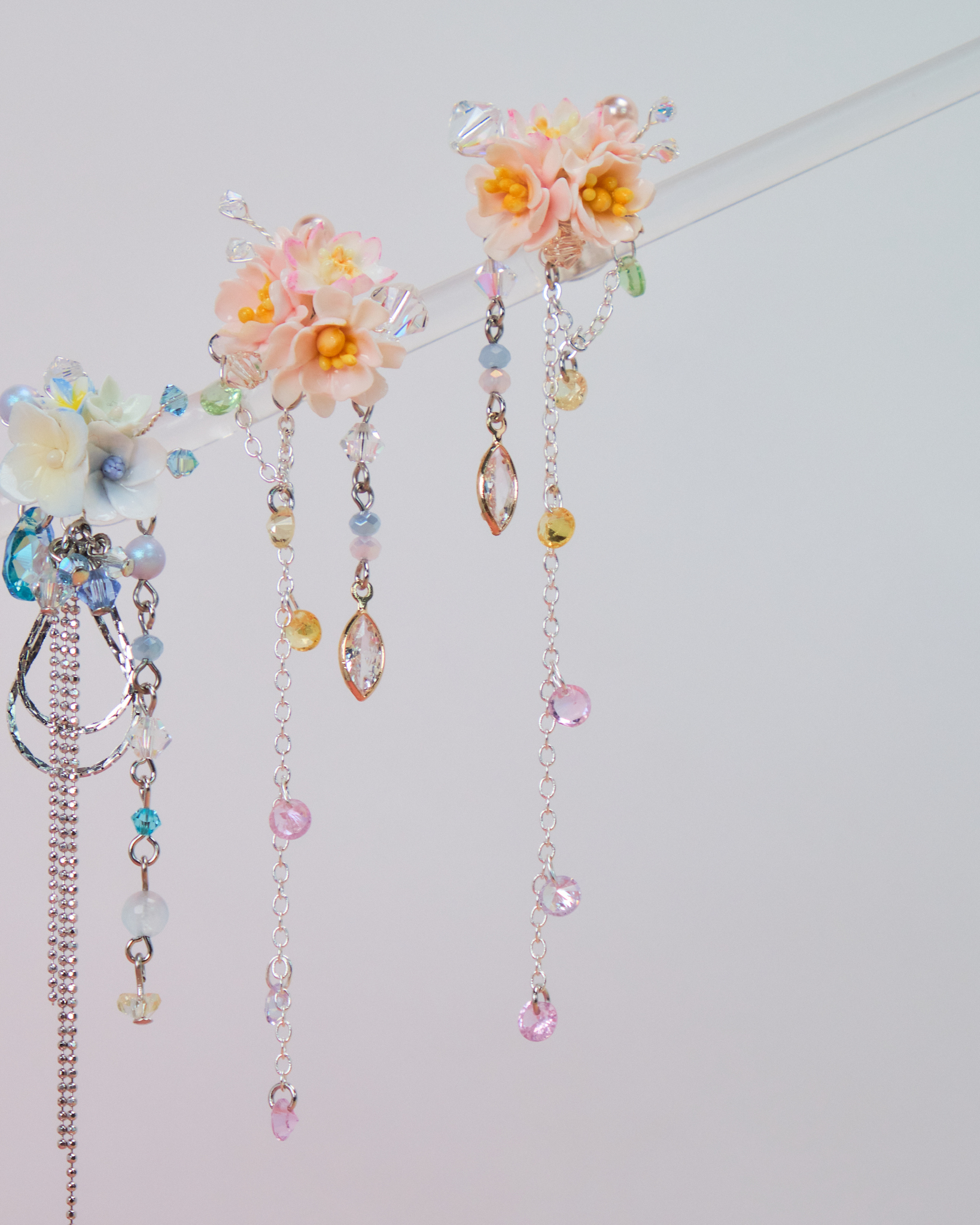 10952 Vacation Tassel S925 Long Earrings