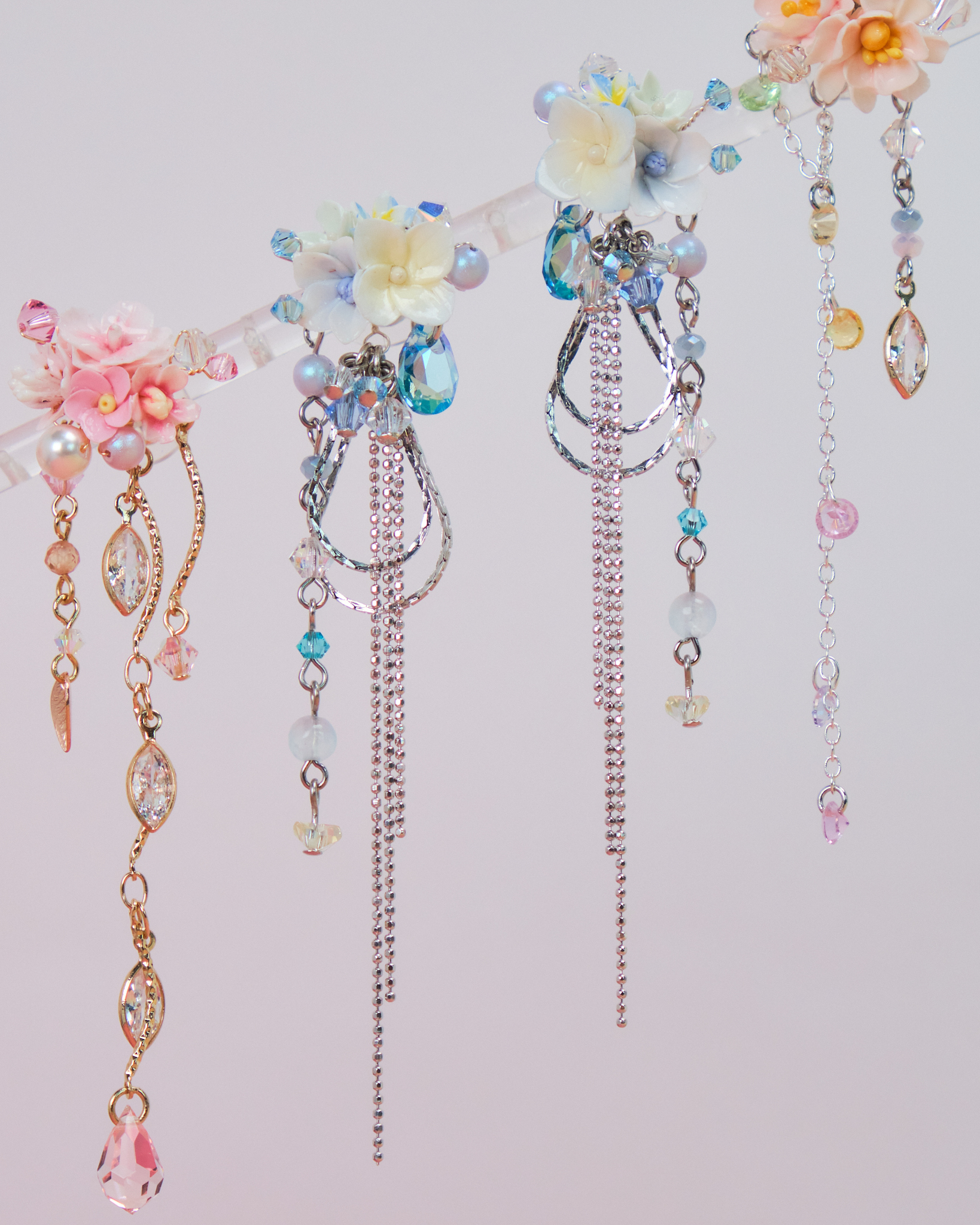 10953 Vacation Tassel S925 Long Earrings