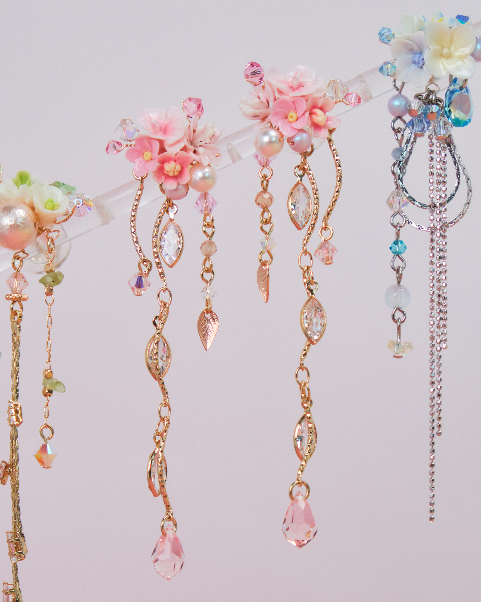 10954 Vacation Tassel S925 Long Earrings