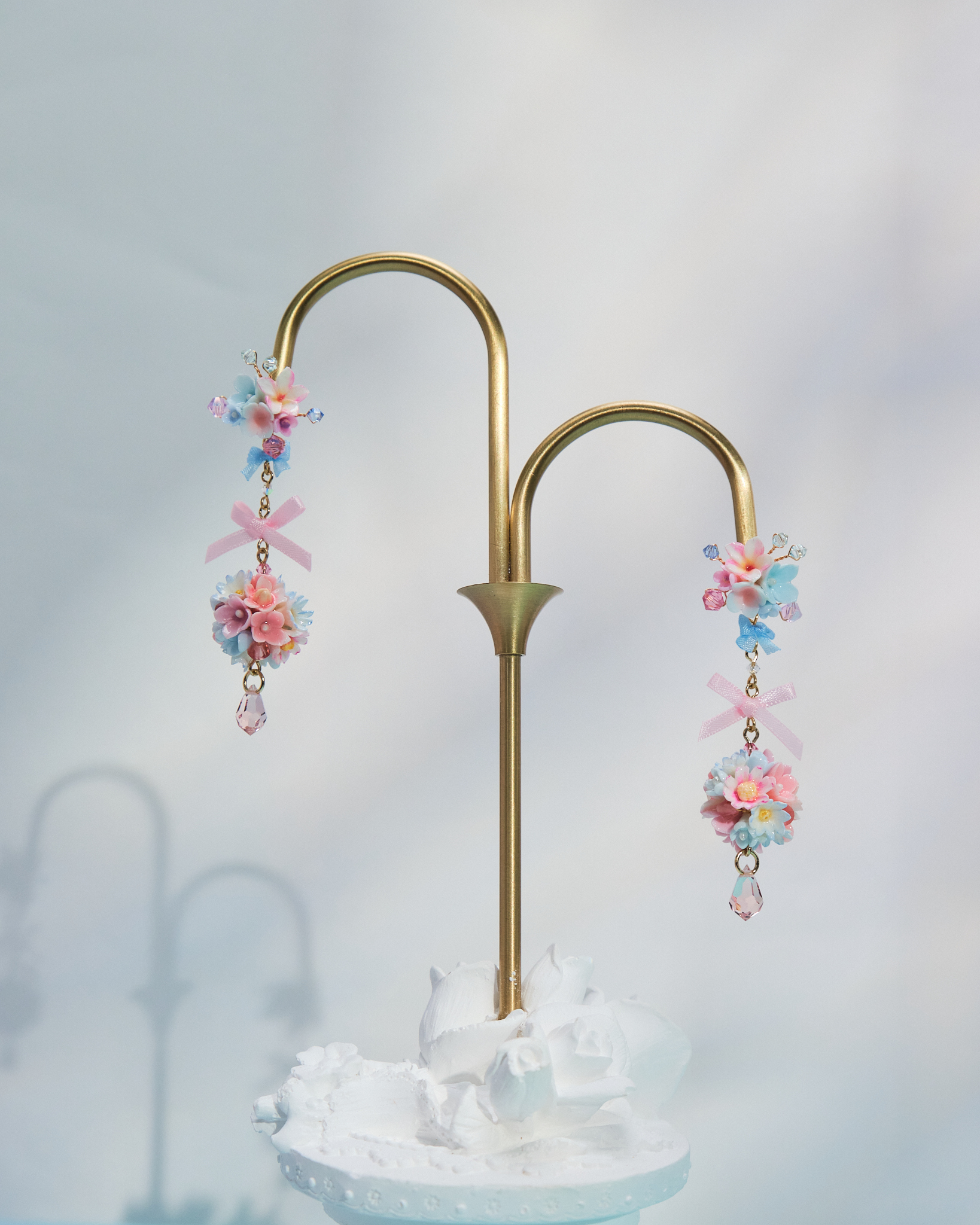 10972 Midsummer Butterfly Bouquet S925 2-Way Earrings