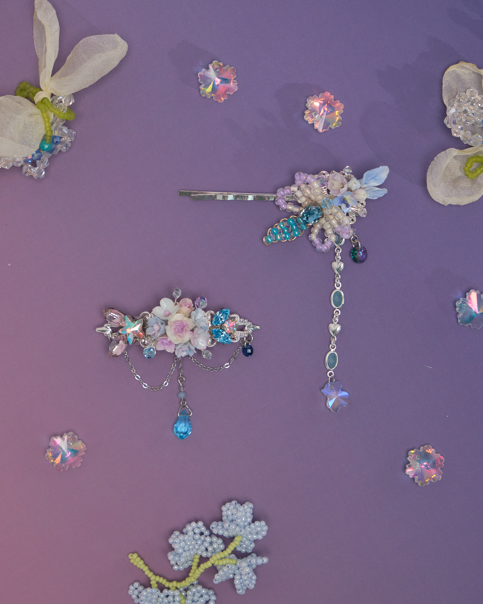 10995 Midsummer Night CZ Stone Clip Set