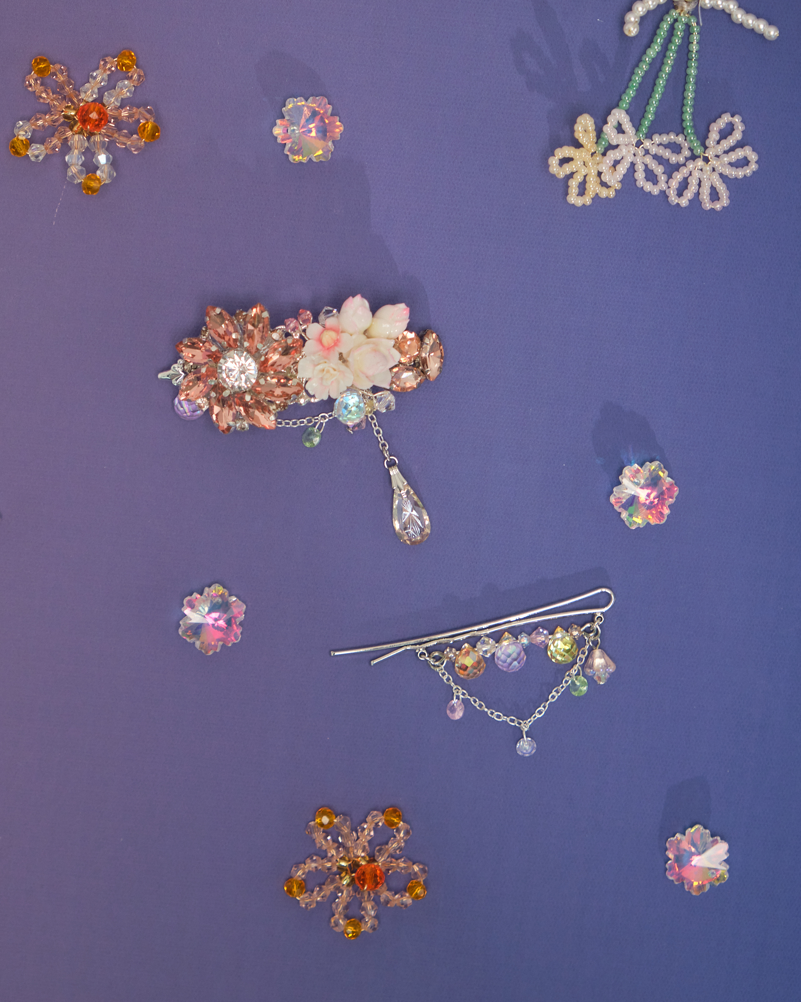 10996 Midsummer Night CZ Stone Clip Set