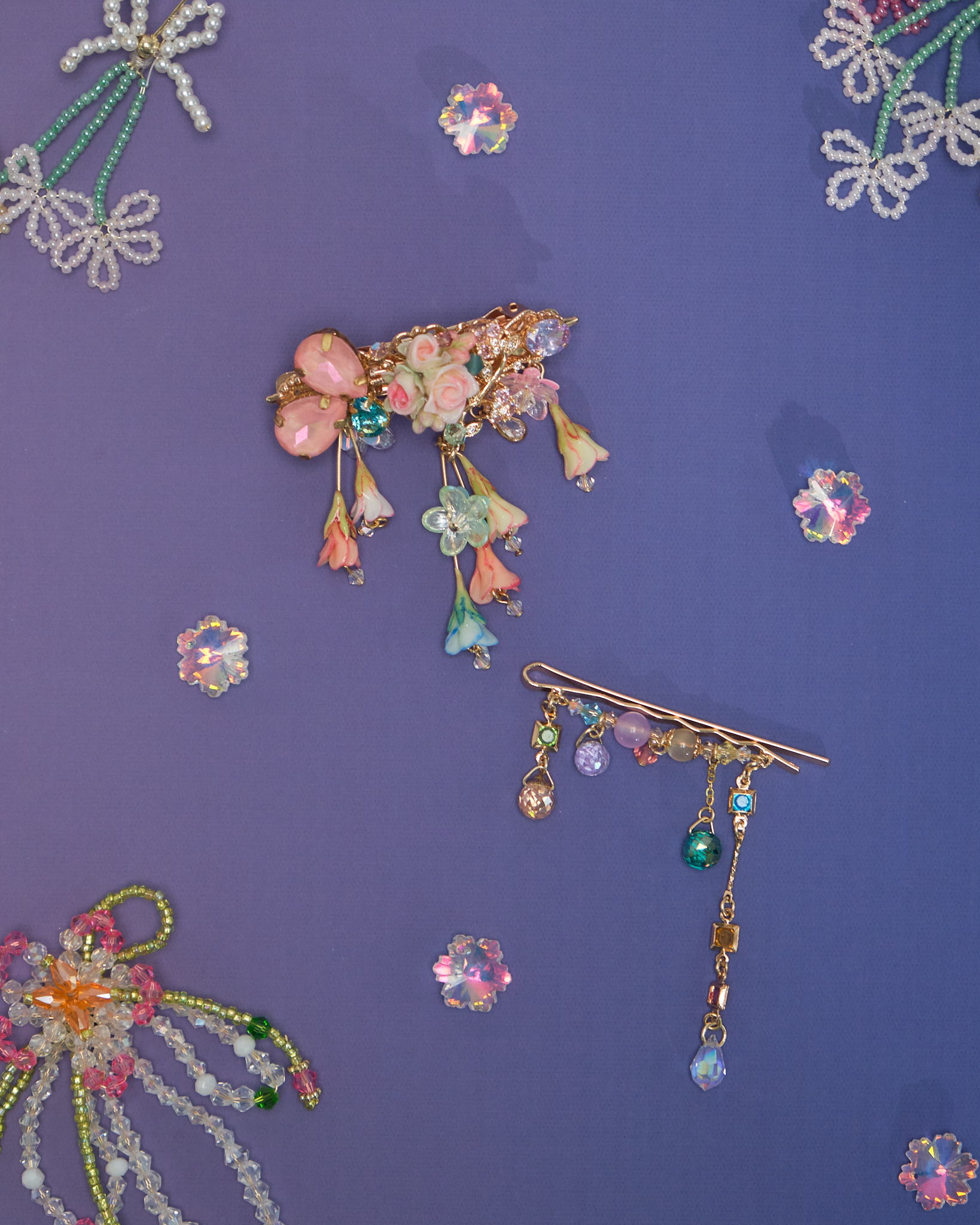 10997 Midsummer Night CZ Stone Clip Set