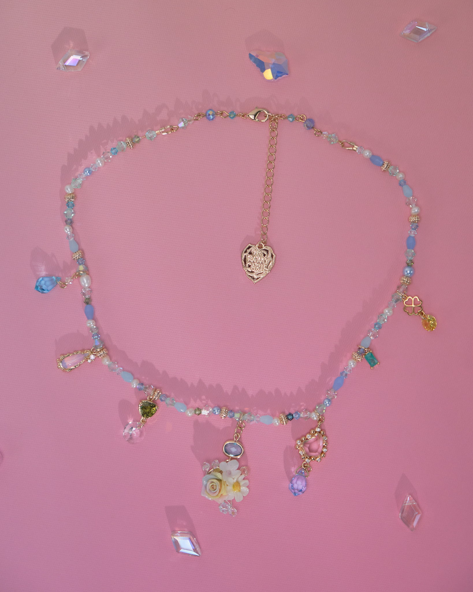 10999 Crystal Beads Collar Necklace