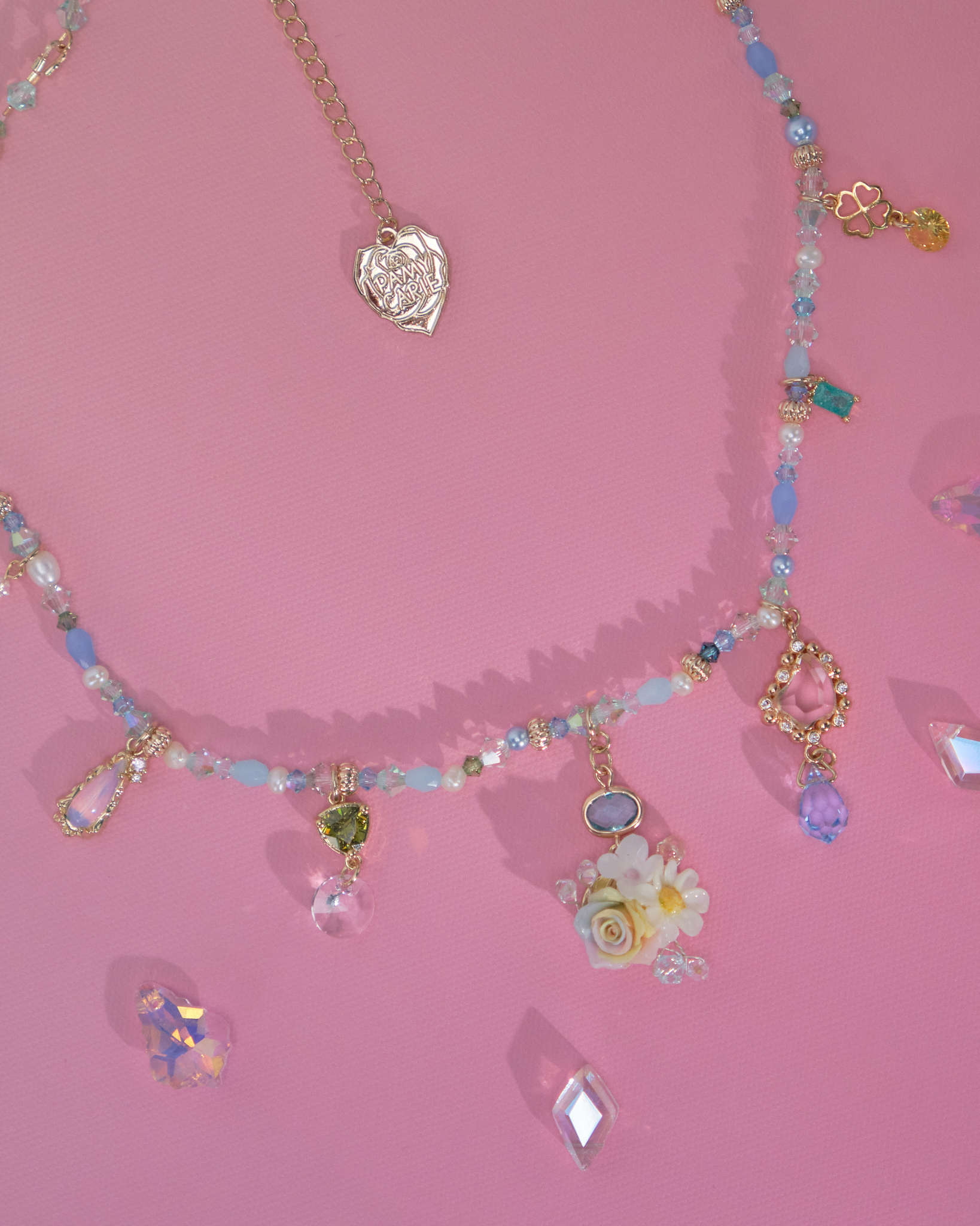 10999 Crystal Beads Collar Necklace