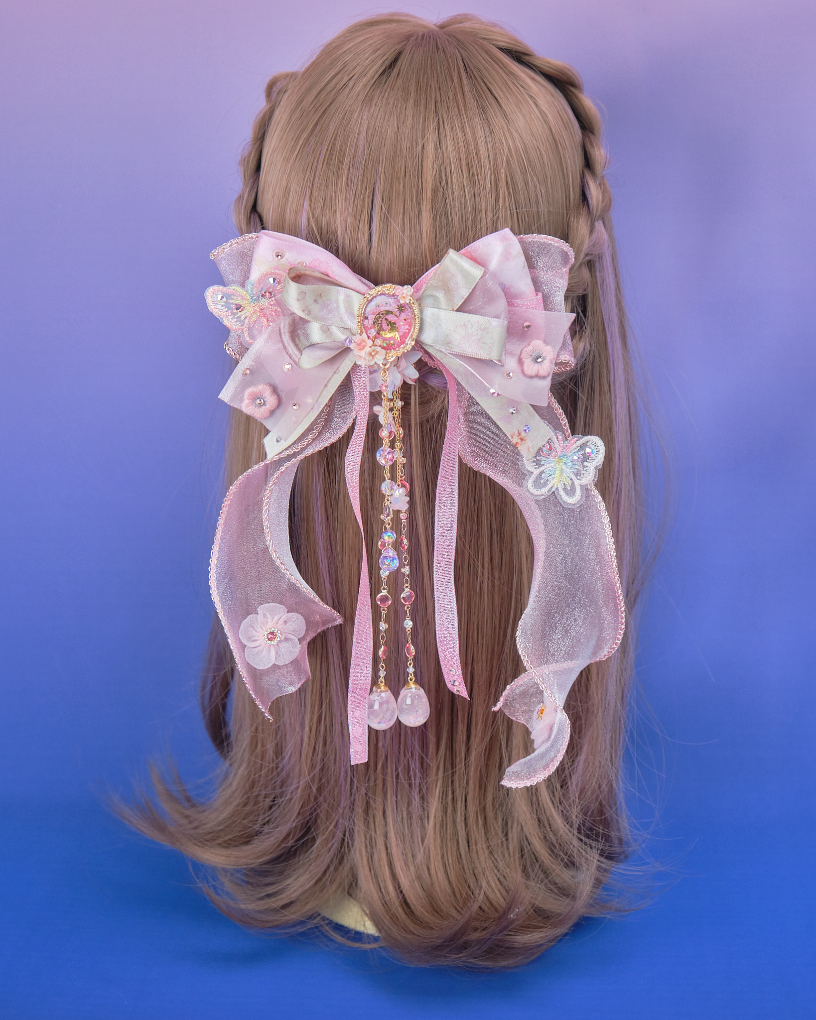 11006 Royal 2-Way Ribbon Hair Clip