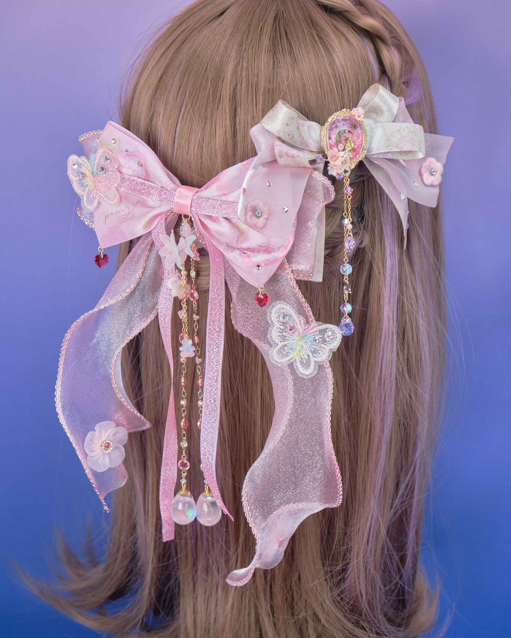 11006 Royal 2-Way Ribbon Hair Clip