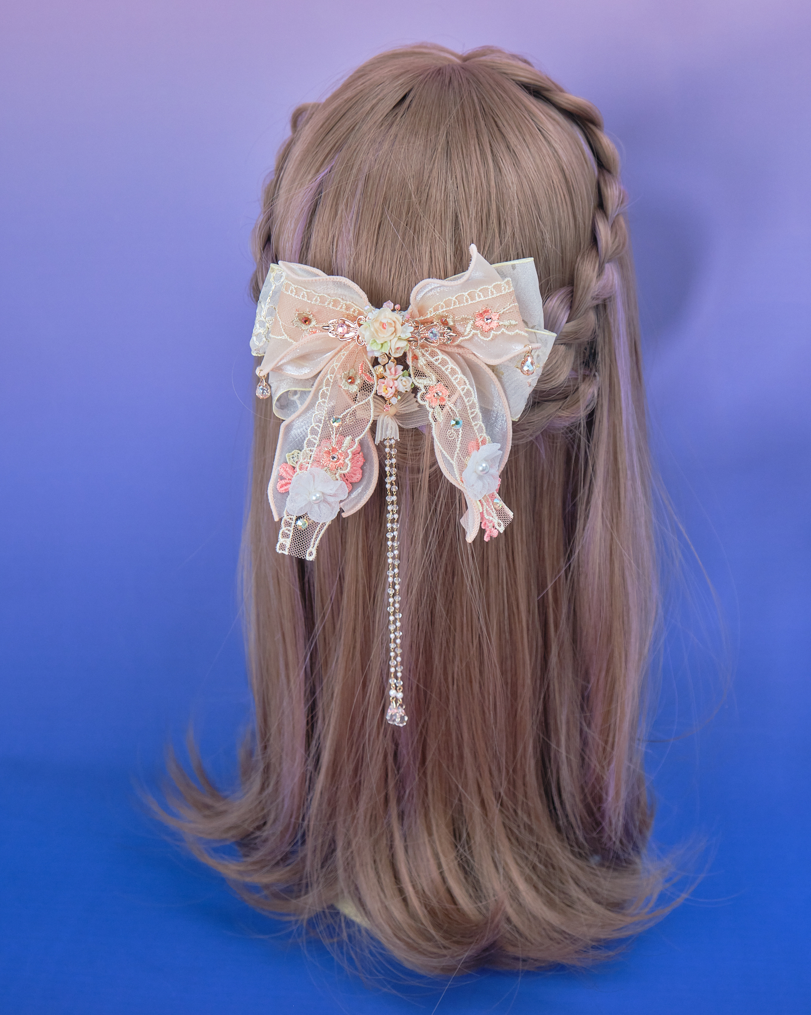 11008 宮廷風蝴蝶結兩用髮夾