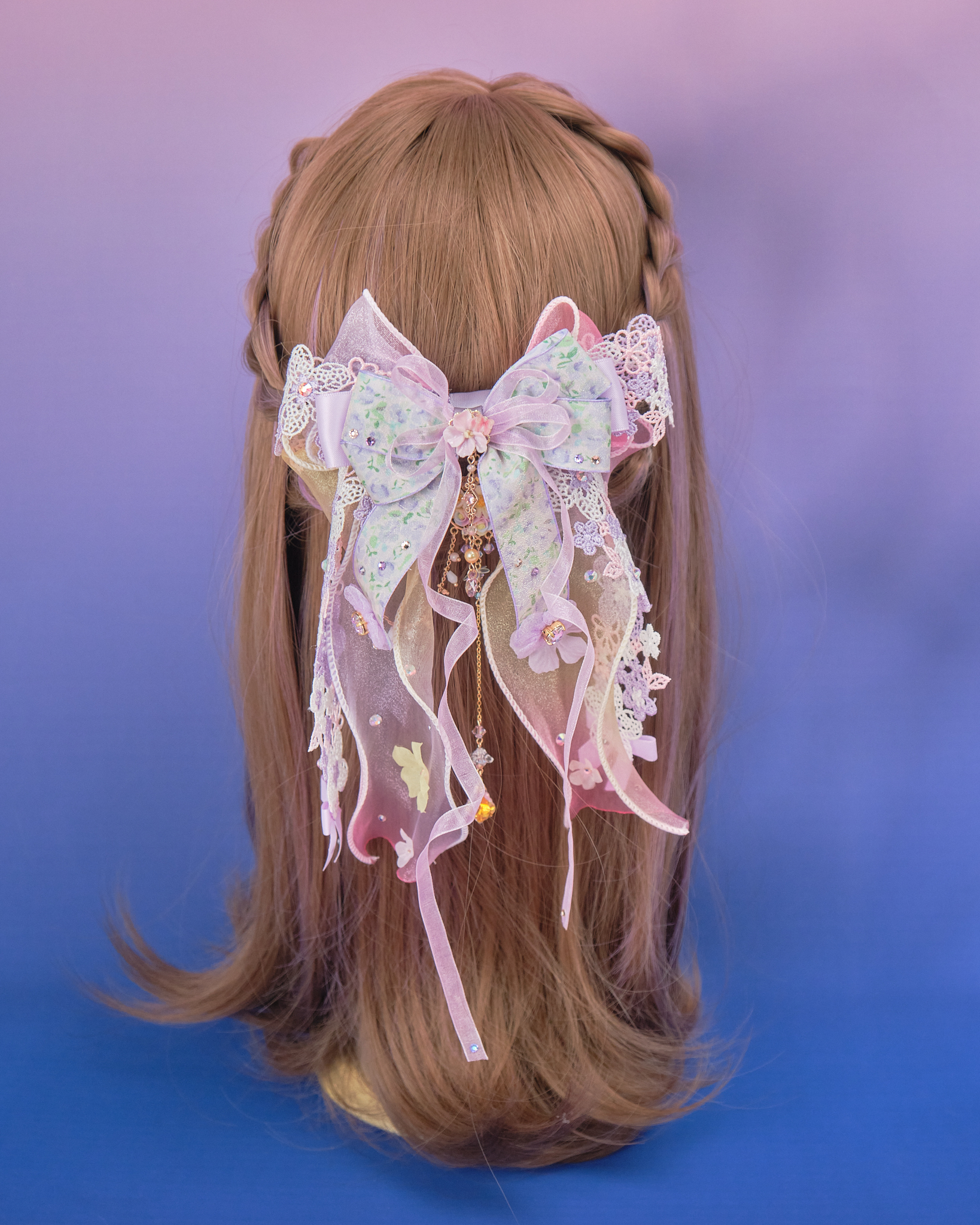 11010 Royal 2-Way Ribbon Hair Clip