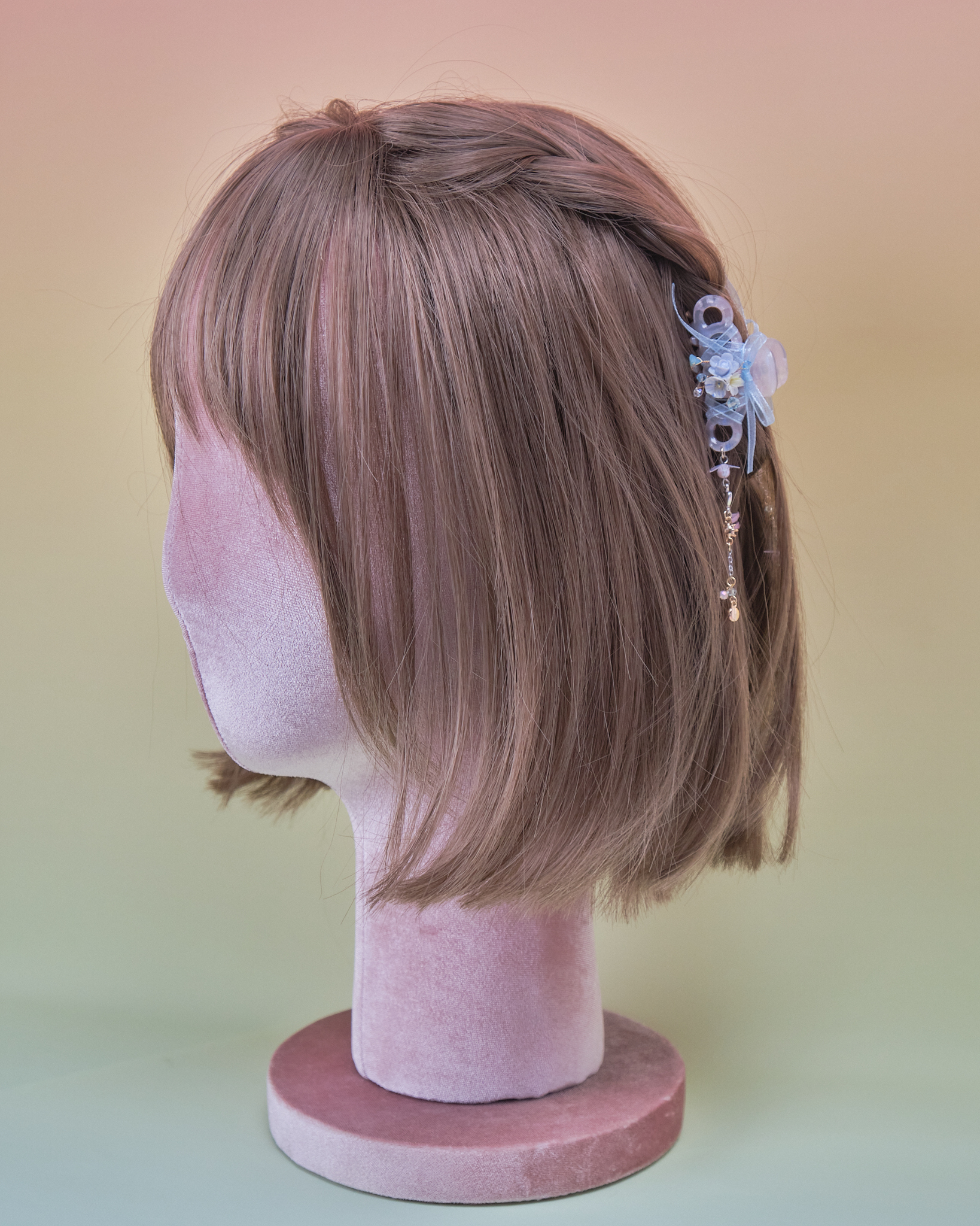 11030 芭蕾風絲帶鯊魚髮夾