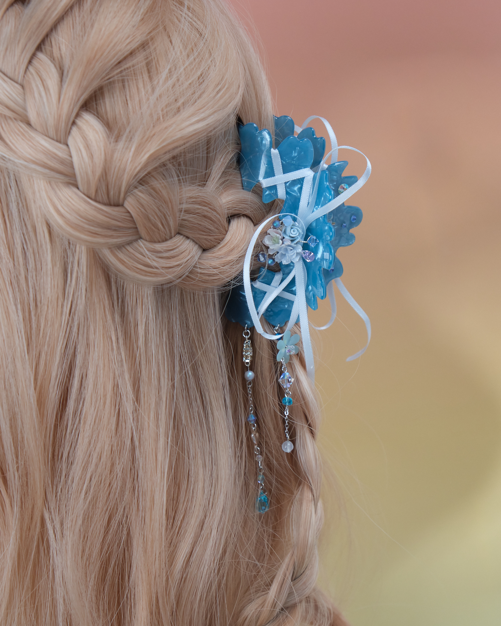 11034 Balletcore Ribbon Claw Clip