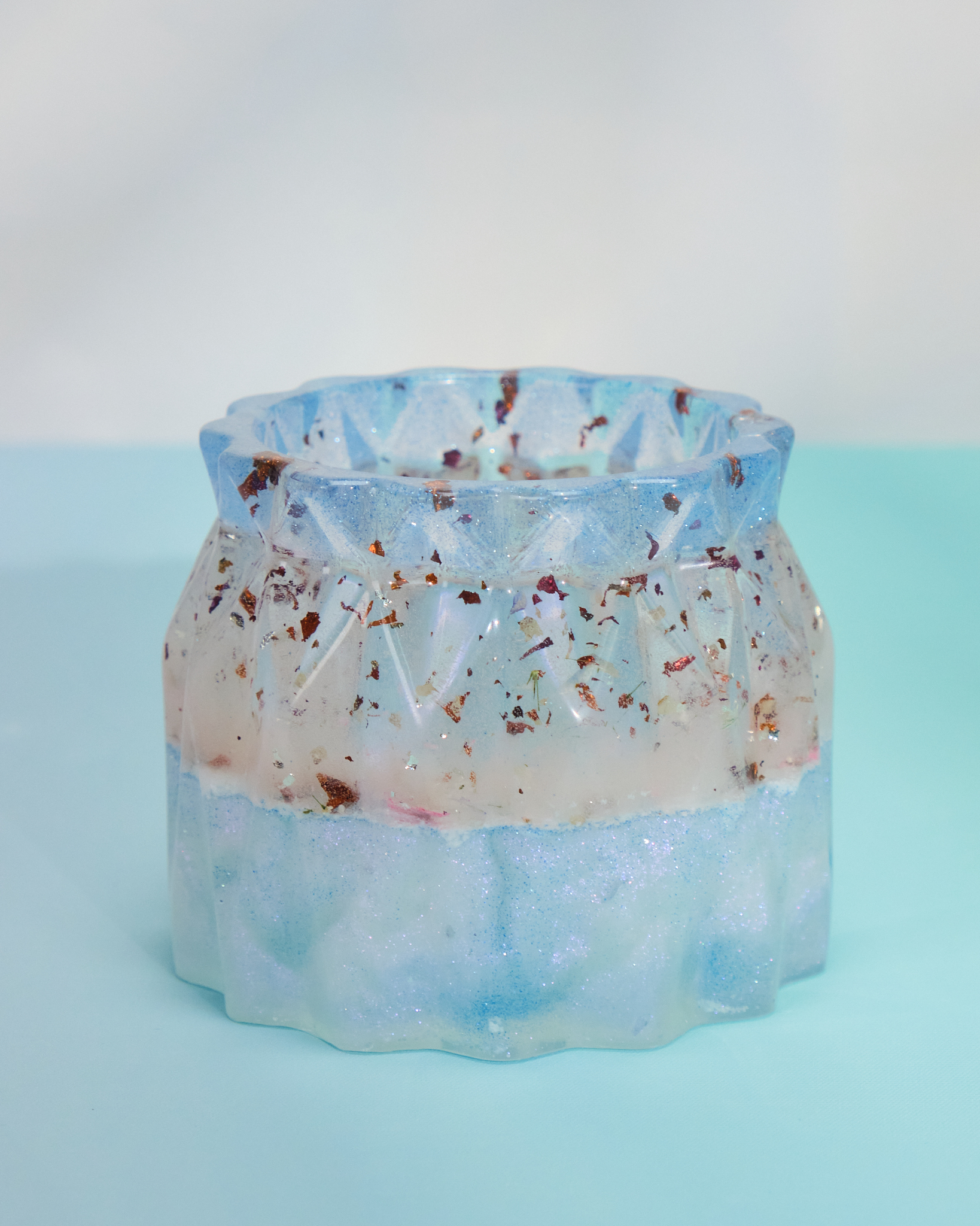 11038 金箔漸層筆筒