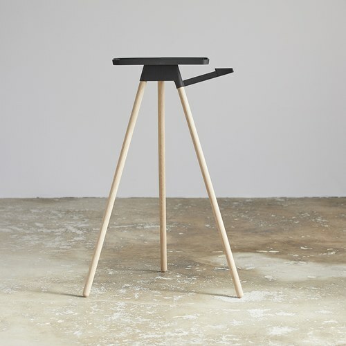 【Tons Bike】自行車平板桌架 訓練台桌 + 毛巾架 / 淺木色