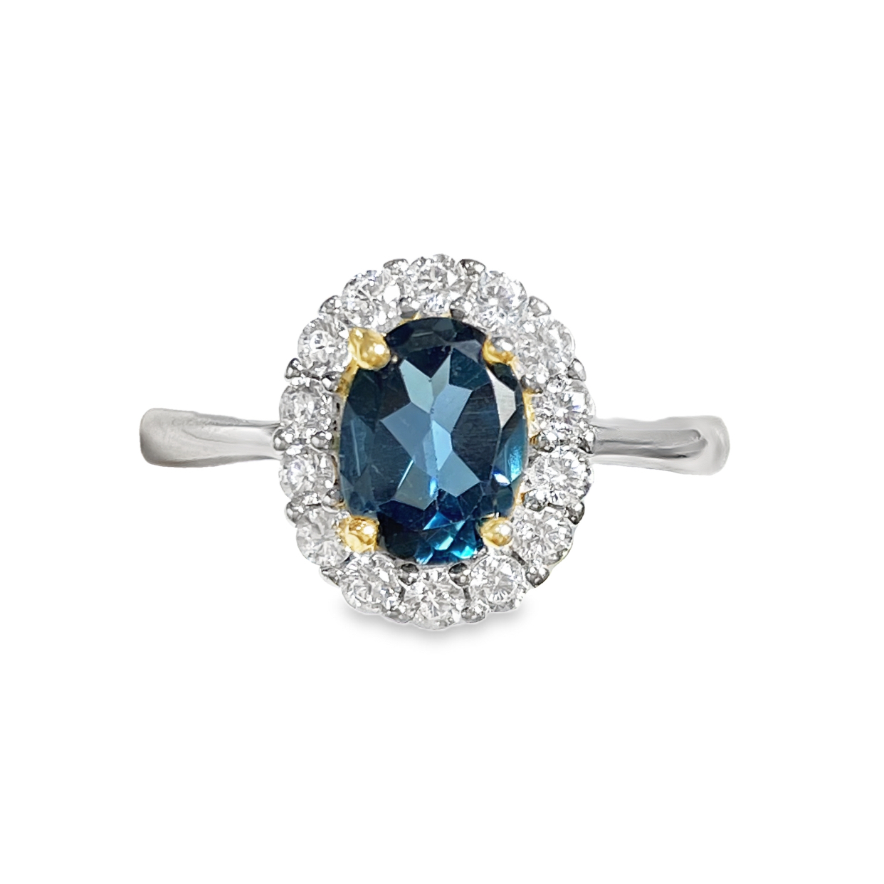 倫敦藍托帕石戒指