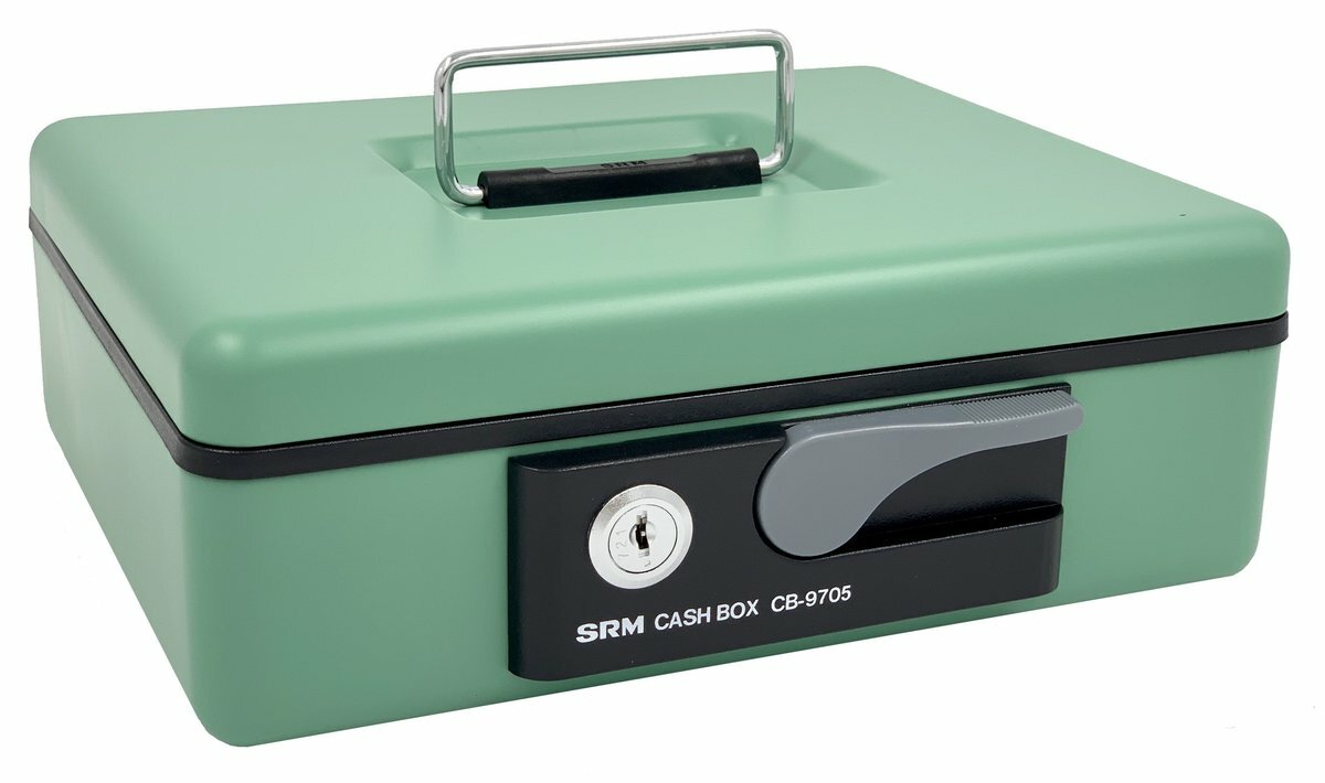 "SRM 地球牌" 大型豪華金庫錢箱 #CB-9705G - 1 個
