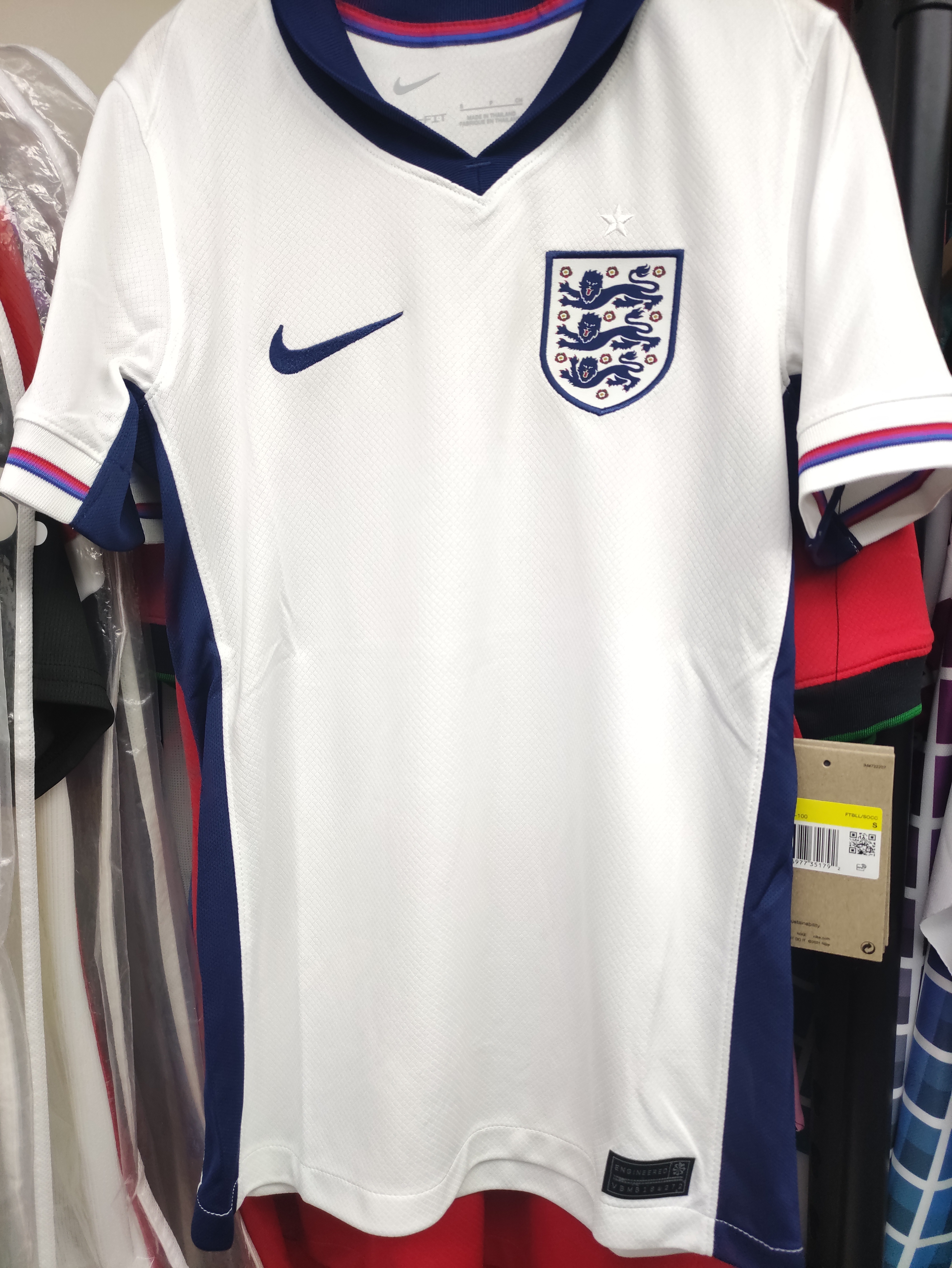 2024英格蘭國家隊主場童裝球衣