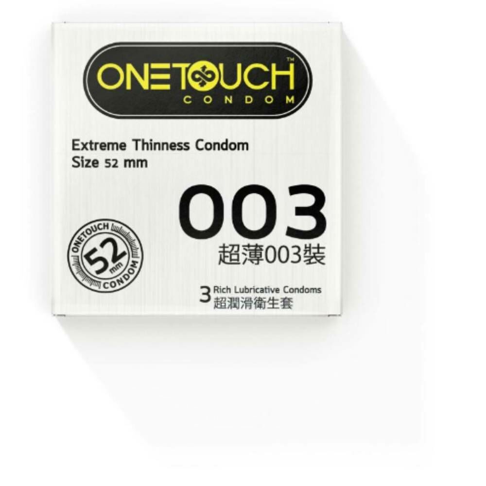 泰國 - OneTouch - 超潤滑安全套 超薄003裝 3片裝