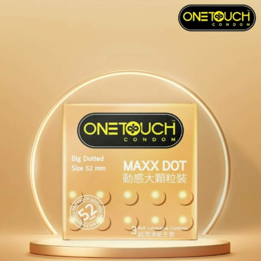 泰國 - OneTouch - 超潤滑安全套 動感大顆粒裝 3片裝