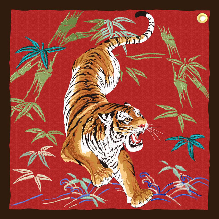 Feuille De Cocoon Embroidery (刺繡頸巾) - Tiger 
