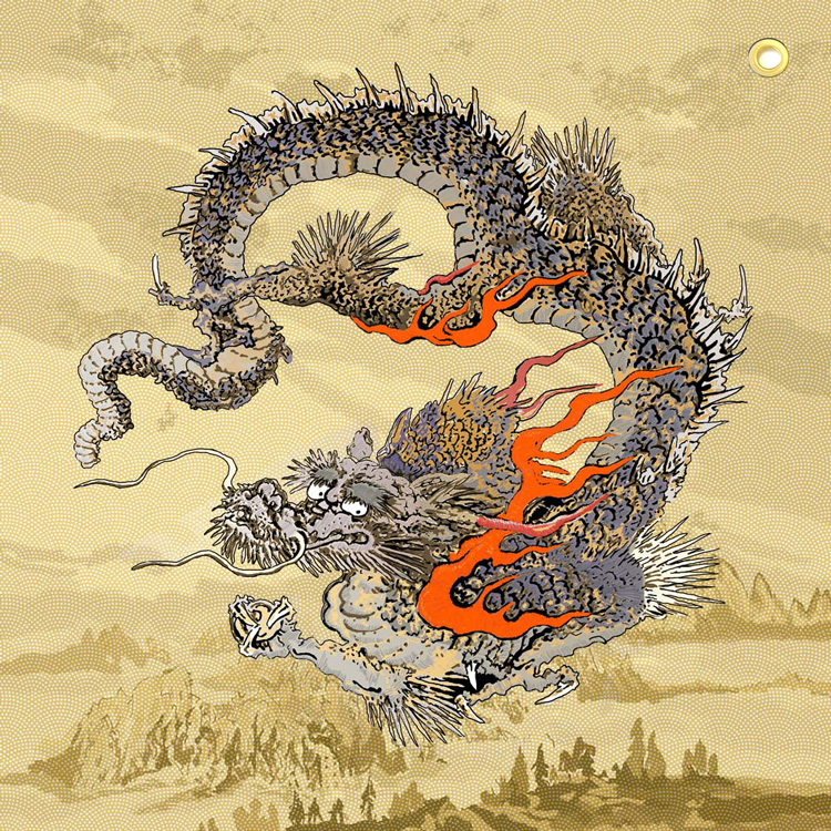 Feuille De Cocoon Dure The Oriential 55 (刺繡頸巾) - Flying Dragon 