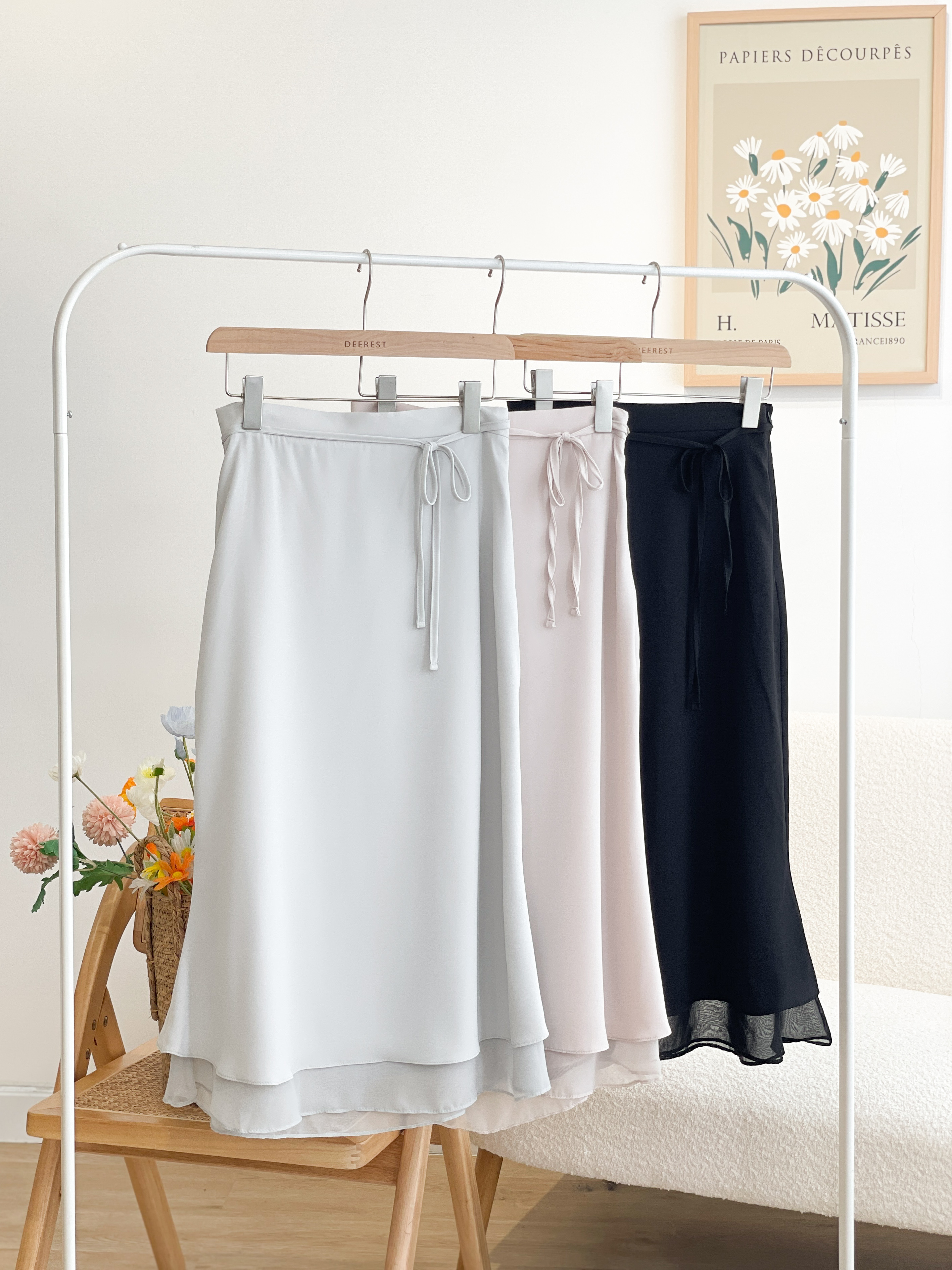 SK475 Silky Flared Skirt