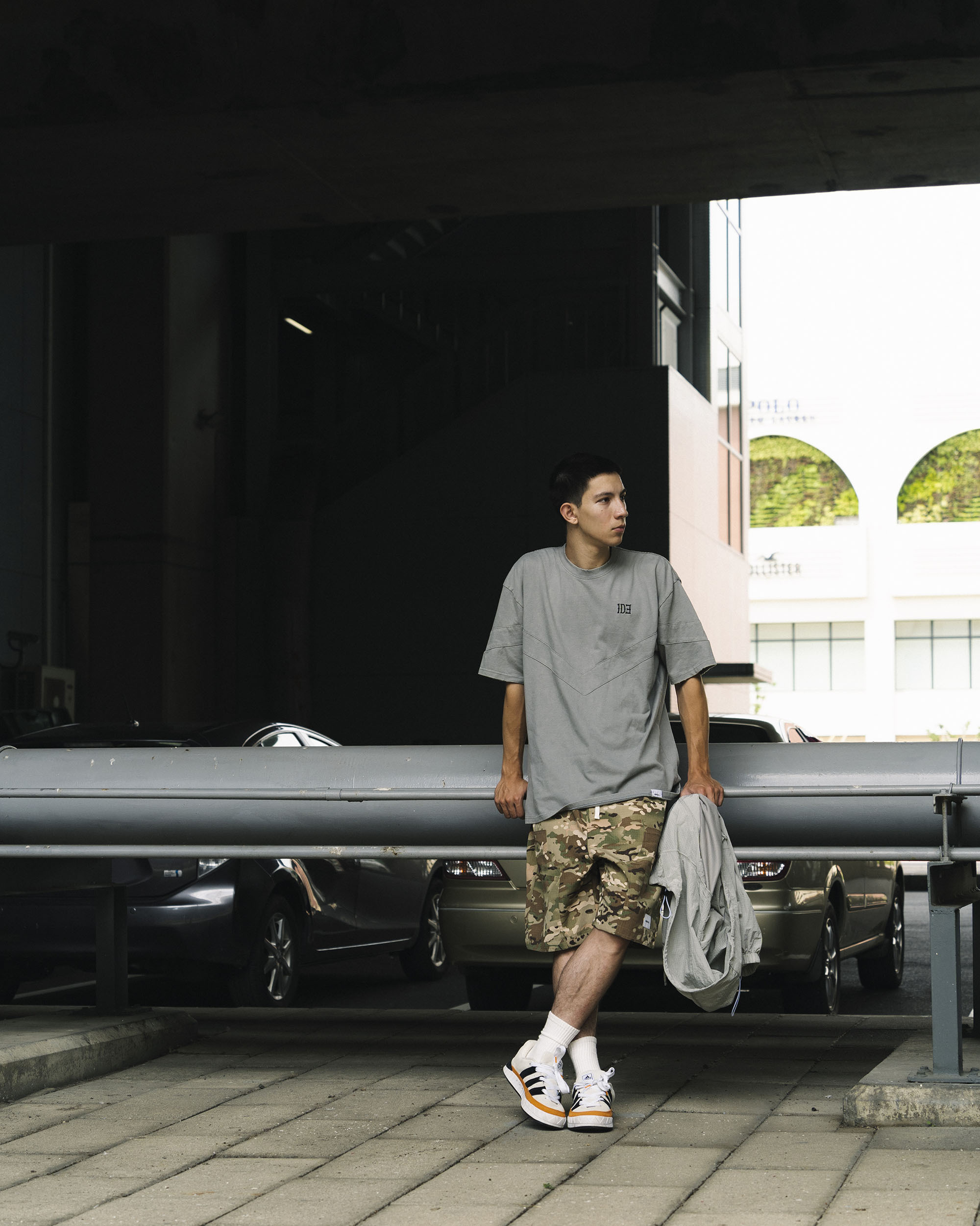 idealism Double Knee Shorts 迷彩 黑色 略膝下 雙膝短褲【ID24023】