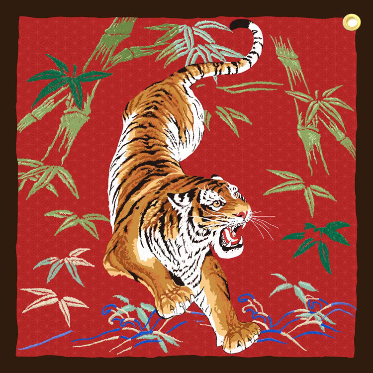 Feuille De Cocoon Dure The Oriential 55(刺繡頸巾) - Tiger 