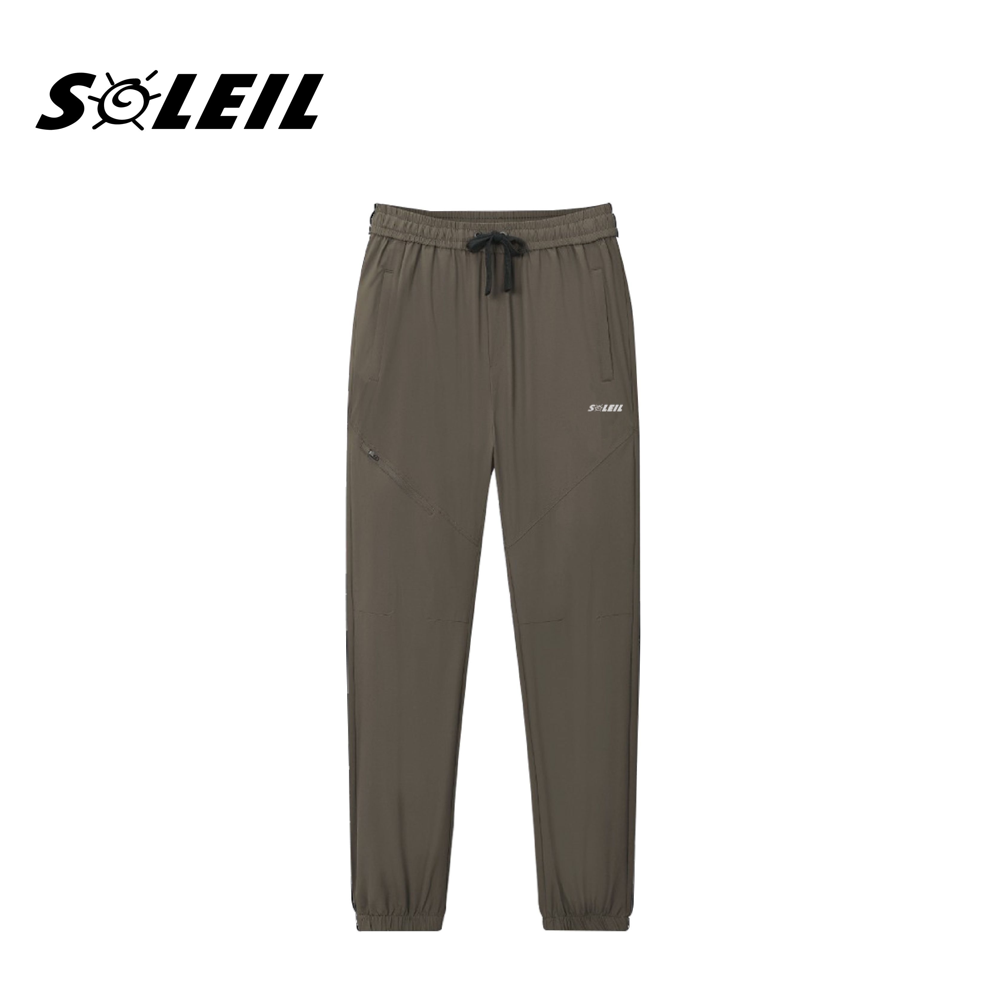 SOLEIL 三拉鍊口袋束口褲 男款 (2色) 涼感/防曬/排汗透氣/快乾/登山休閒 21ATS233AA