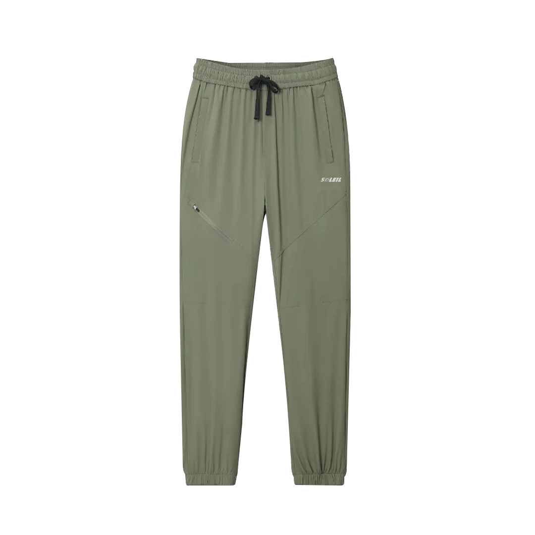 SOLEIL 三拉鍊口袋束口褲 男款 (2色) 涼感/防曬/排汗透氣/快乾/登山休閒 21ATS233AA