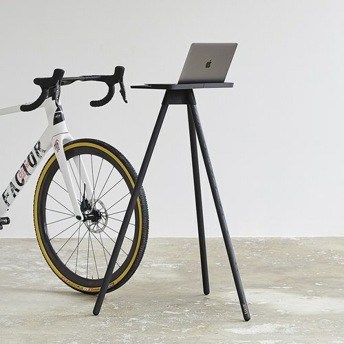 【Tons Bike】自行車筆電桌架 訓練台桌 + 配件組 / 黑色