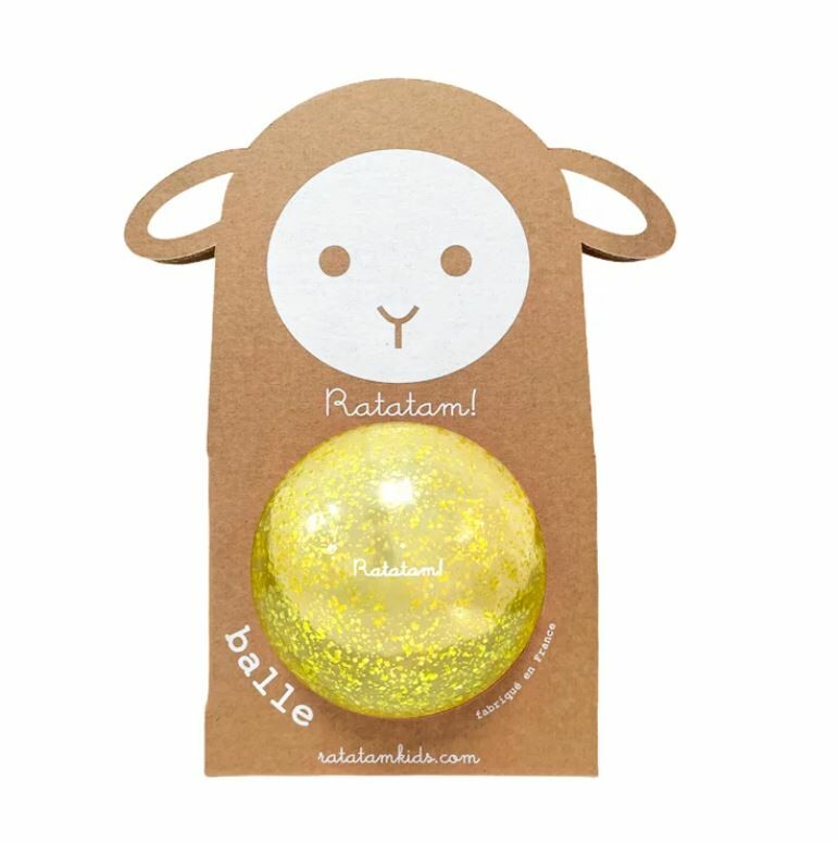 RATATAMKIDS 閃亮綿羊氣球 The Sheep Bubble Ball 10 cm – Yellow