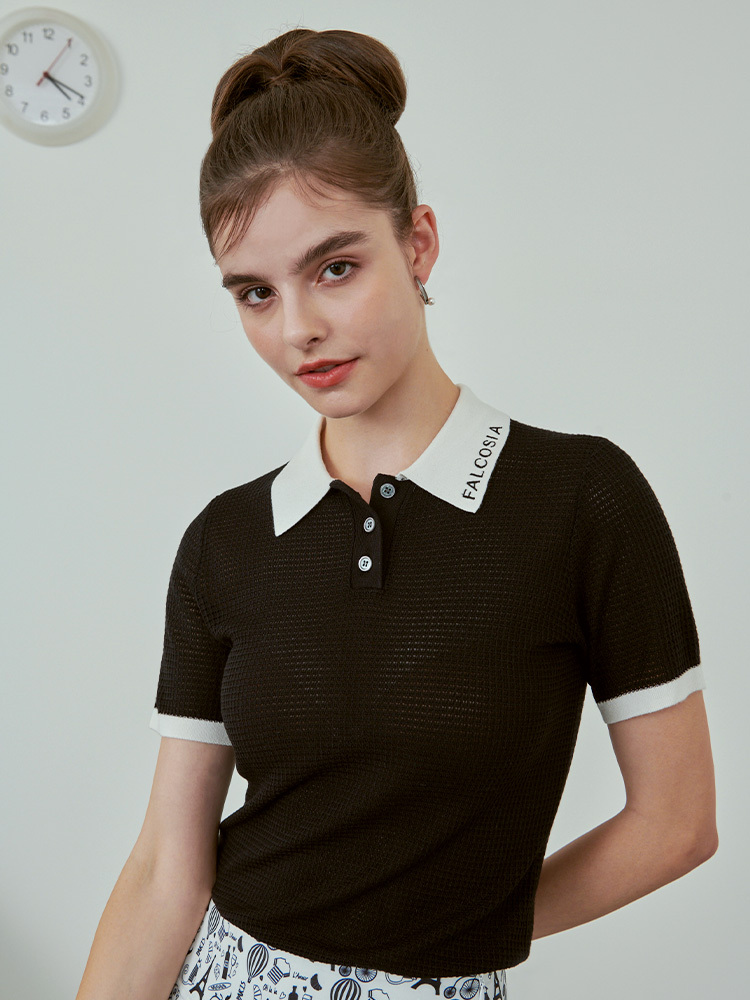 Gabrielle針織女衫-黑色