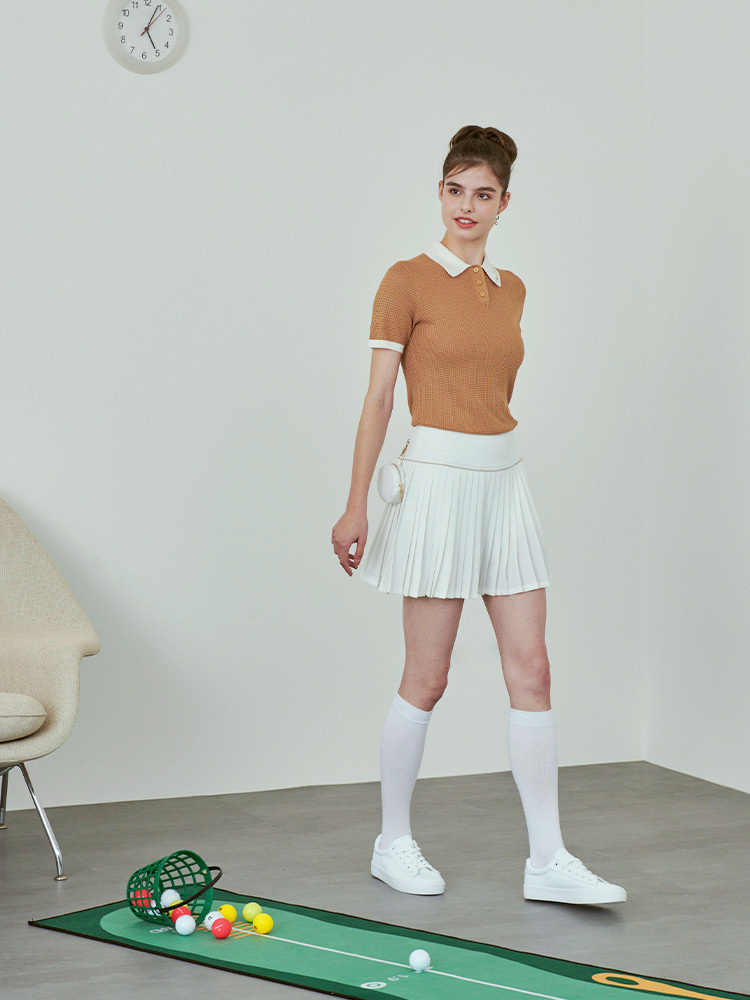 Gabrielle針織女衫-暖棕色